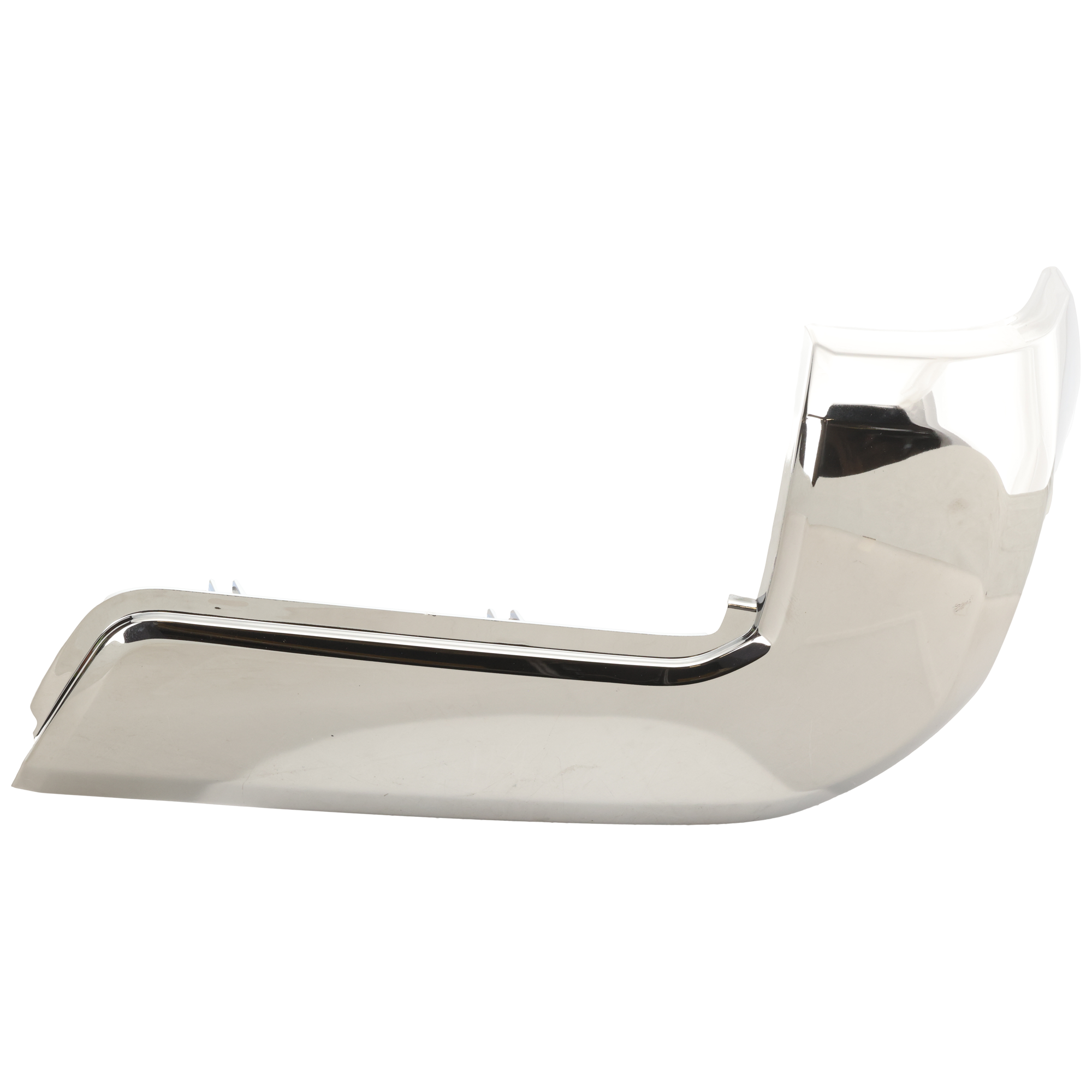 AM TACOMA 16-23 REAR BUMPER END RH End Cap Chrome w o Park Assist Sensor Holes Exc. Limited and TRD Pro Models CAPA SKU REPT761139Q Partslink TO1105131C OEM 5215504020