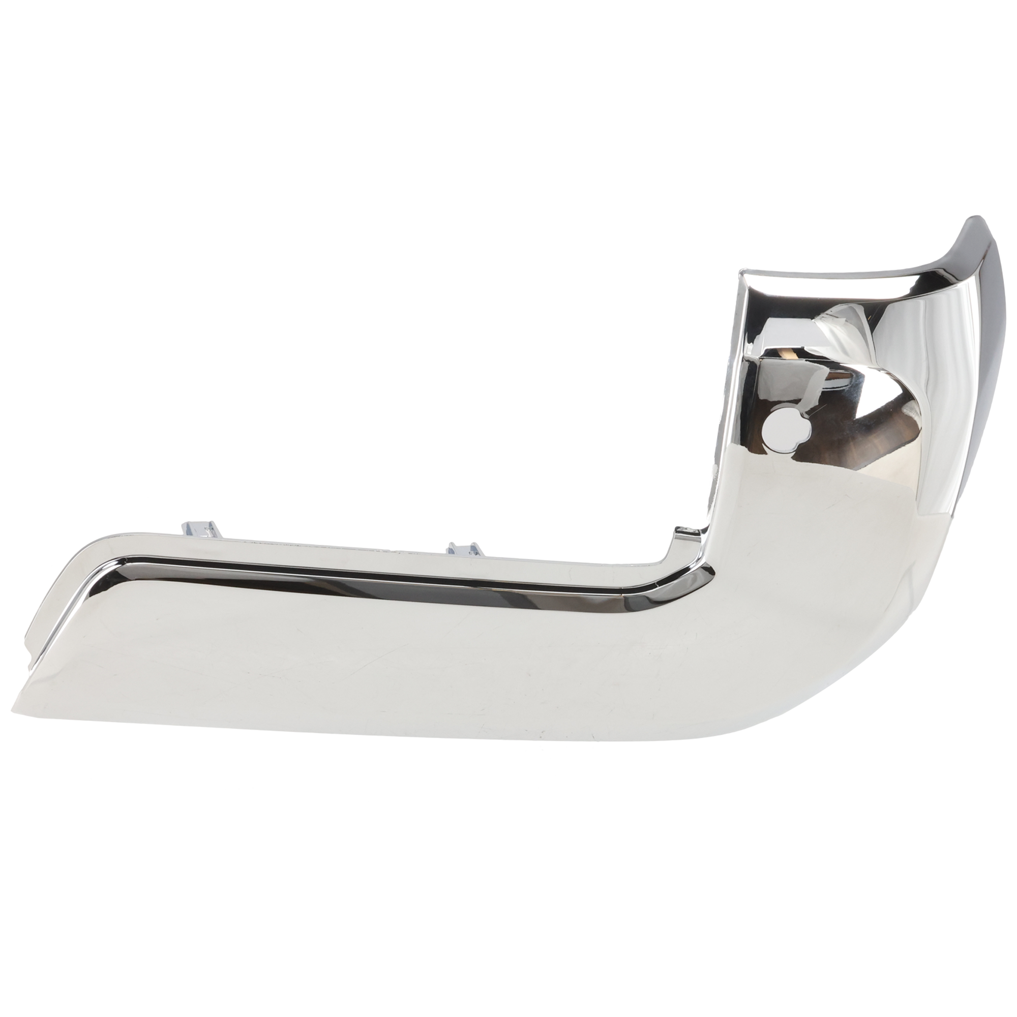AM TACOMA 16-23 REAR BUMPER END RH End Cap Chrome w Park Assist Sensor Holes Exc. SR Model SKU REPT761141 Partslink TO1105132 OEM 5215504050