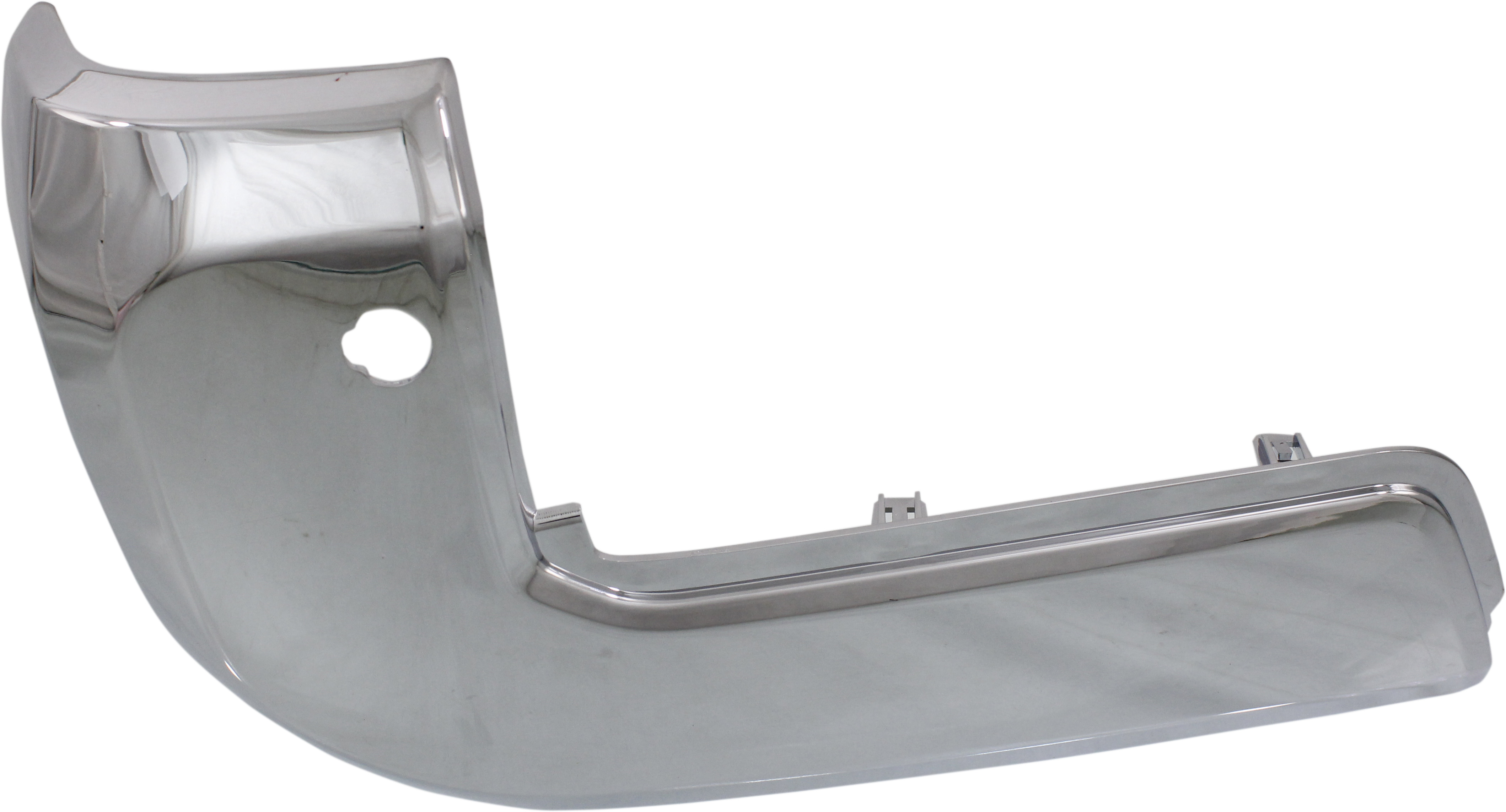 AM TACOMA 16-23 REAR BUMPER END LH End Cap Chrome w Park Assist Sensor Holes Exc. SR Model SKU REPT761142 Partslink TO1104132 OEM 5215604050