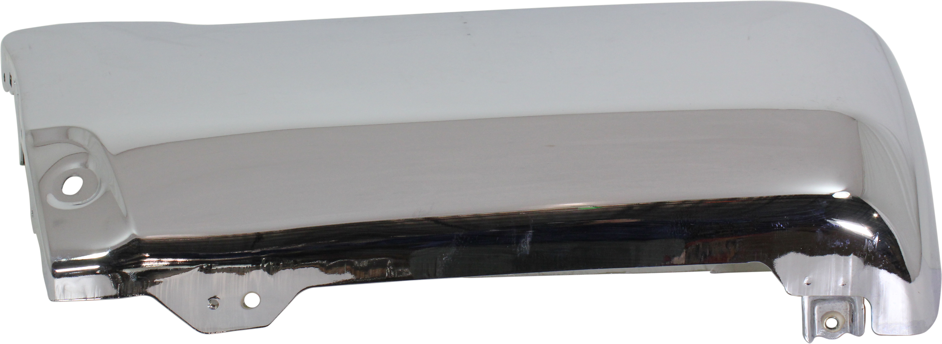 AM 4RUNNER 96-02 REAR BUMPER END LH Chrome Steel w o Fender Flare Base SR5 Models SKU REPT761302 Partslink TO1104101 OEM 5210735051