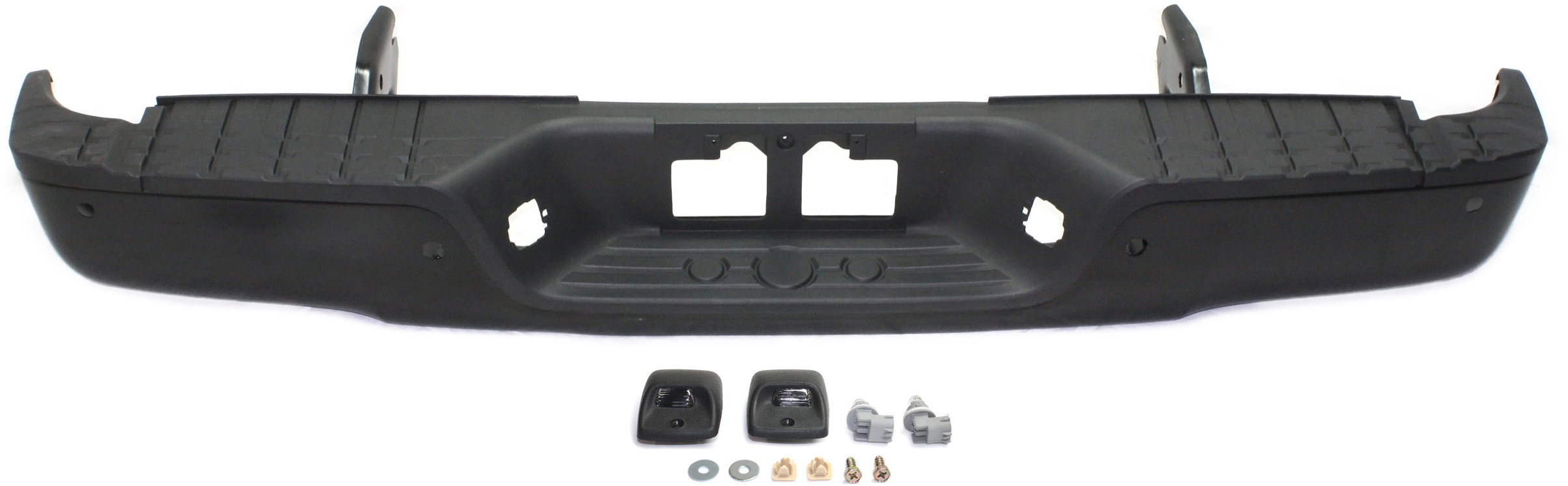 AM TUNDRA 07-13 STEP BUMPER FACE BAR AND PAD w Pad Provision w Mounting Bracket Black w PAS Holes w Rock Warrior Pkg Fleetside SKU REPT823705 Partslink TO1103118 OEM 521510C070 PFM