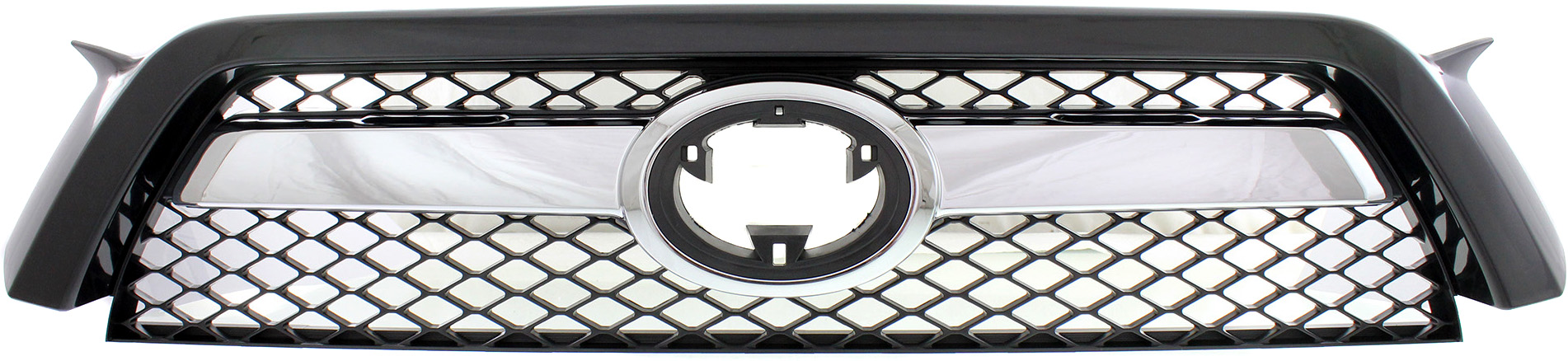 AM 4RUNNER 10-13 GRILLE Black Shell and Insert w Chrome Center Bar SKU REPTY070113 Partslink TO1200367 OEM 5310135090C0