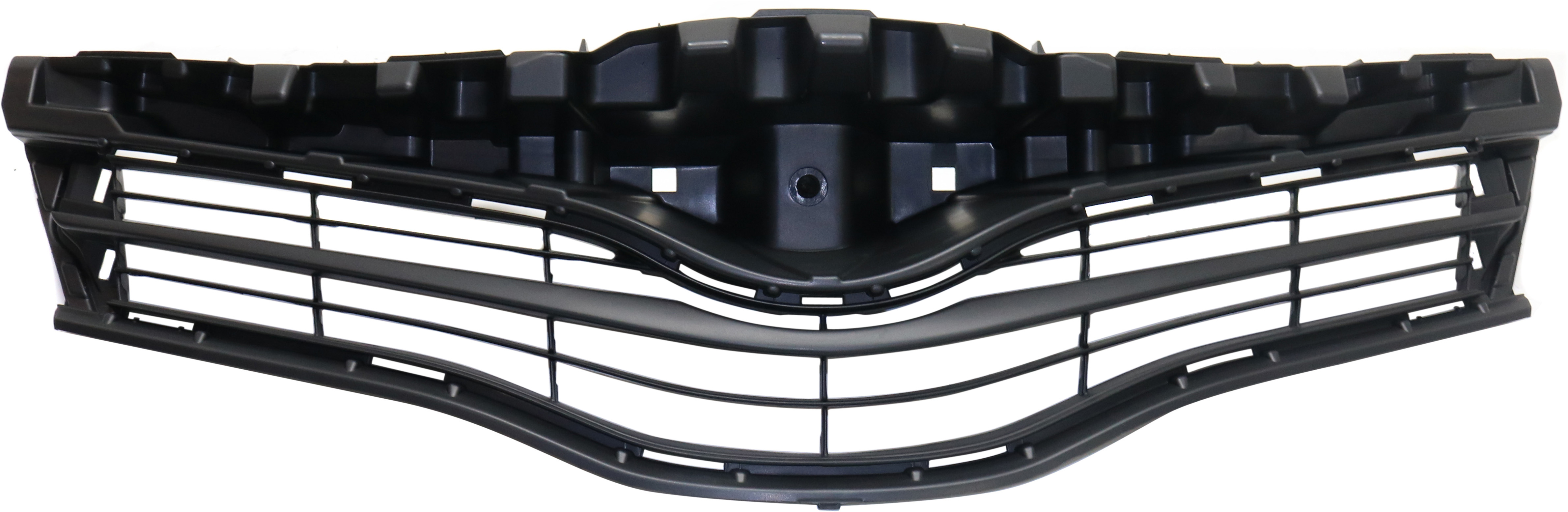 AM YARIS 14-14 GRILLE Textured Black Shell and Insert CE L LE Models France Built Vehicle SKU REPTY070120 Partslink TO1200378 OEM 531110D350