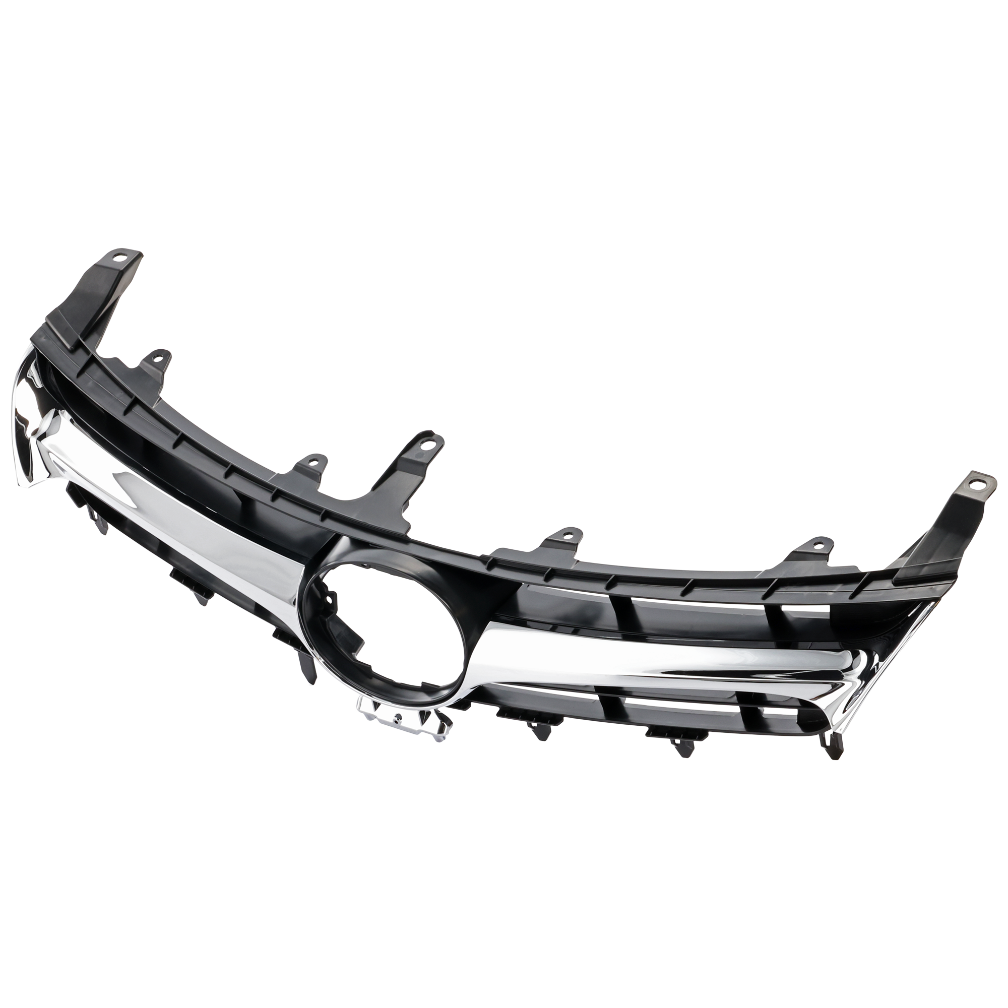 AM CAMRY 15-17 GRILLE Black Chrome LE XLE w o Pre Collision System Includes Hybrid CAPA SKU REPTY070121Q Partslink TO1200377C TO1200387C OEM 5310106411-5310106441
