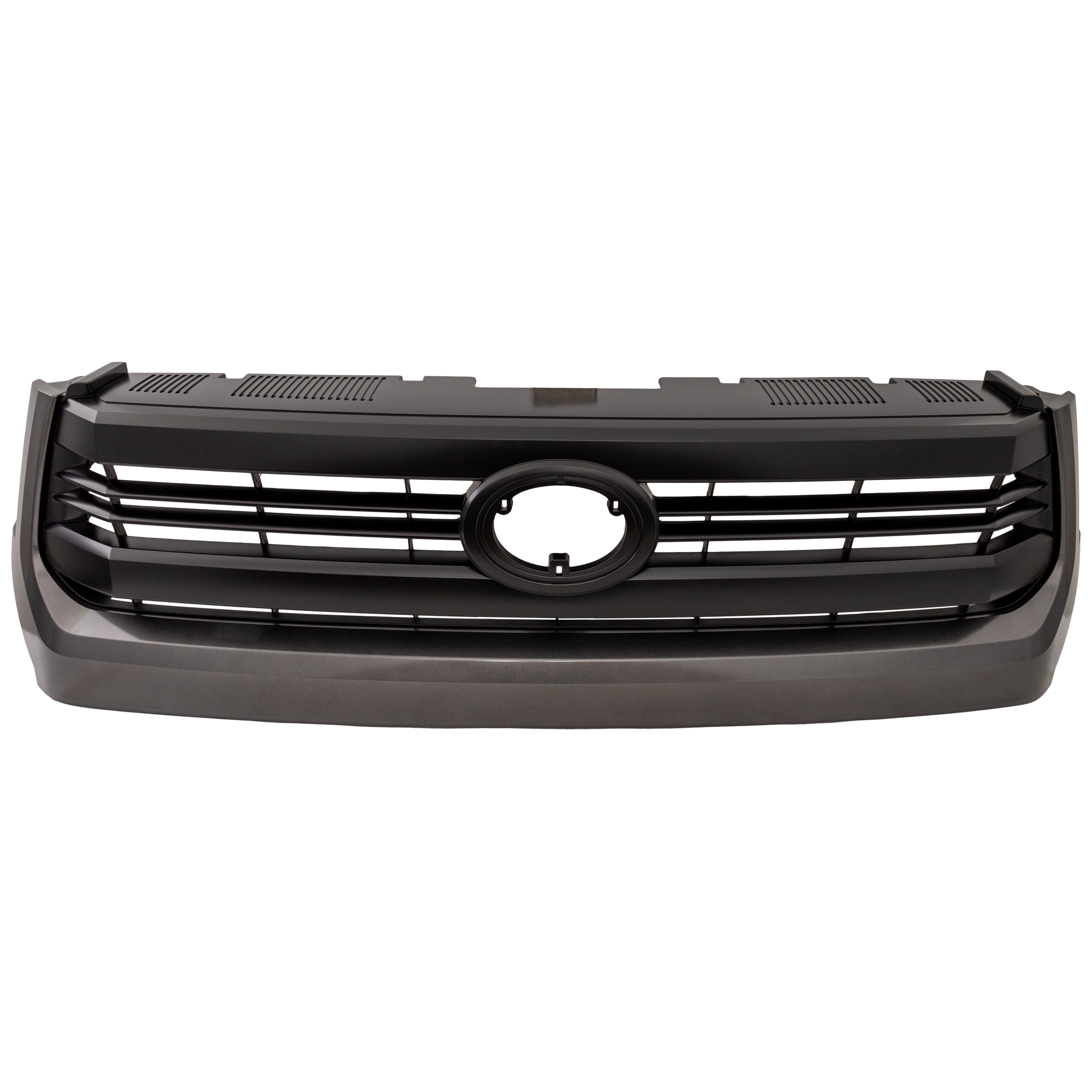 AM TUNDRA 14-17 GRILLE Painted Black Shell and Insert w Gray Molding and Front Emblem SR Model CAPA SKU REPTY070127Q Partslink TO1200372C OEM 531000C290