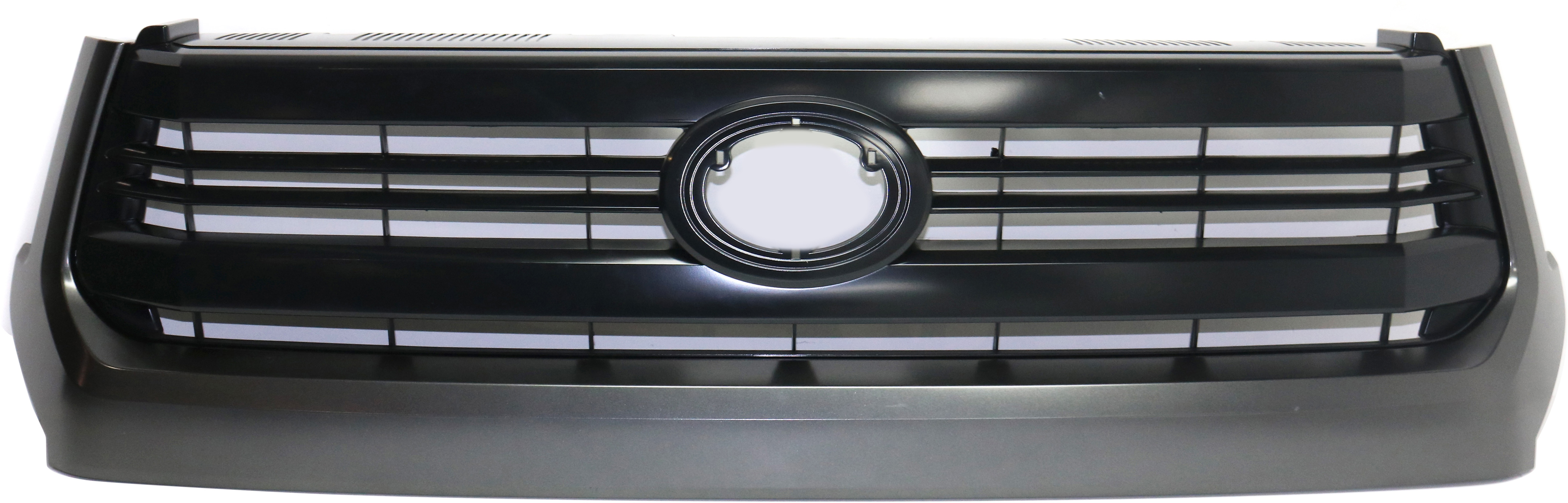 AM TUNDRA 14-17 GRILLE Painted Black Shell and Insert w Gray Molding and Front Emblem SR Model SKU REPTY070127 Partslink TO1200372 OEM 531000C290