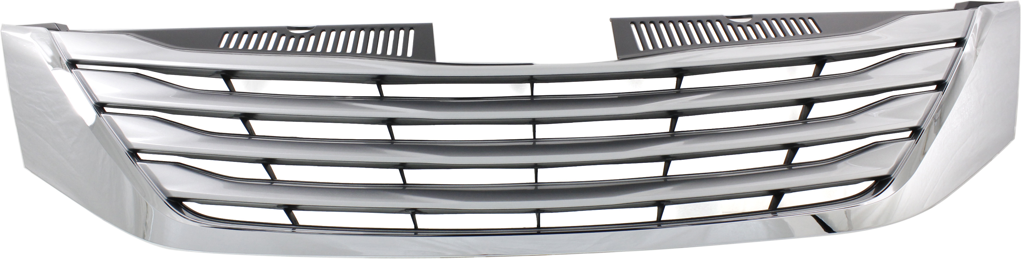 AM SIENNA 15-17 GRILLE Chrome Shell Black Insert w o Radar Cruise Control Ltd XLE w Premium Pkg Models SKU REPTY070132 Partslink TO1200400 OEM 5310108010