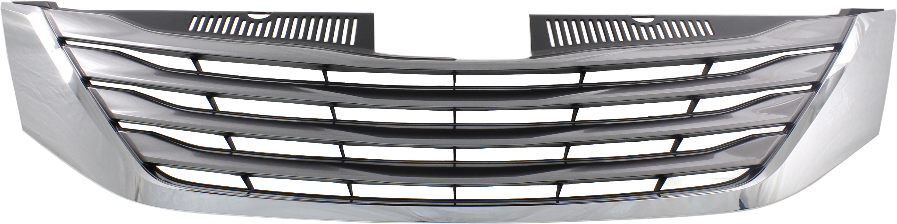 AM SIENNA 15-17 GRILLE Chrome Shell Black Insert w o Radar Cruise Control and Premium Pkg XLE Model SKU REPTY070134 Partslink TO1200399 OEM 5310108040