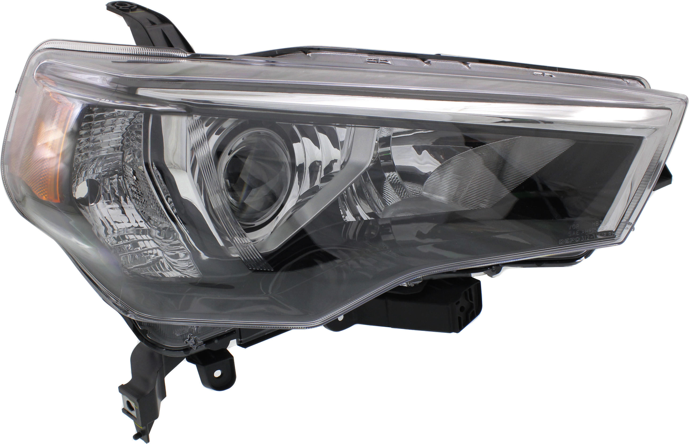 AM 4RUNNER 14-20 HEAD LAMP RH Lens and Housing Halogen Black Interior CAPA SKU REPTY100115Q Partslink TO2519150C OEM 8113035541