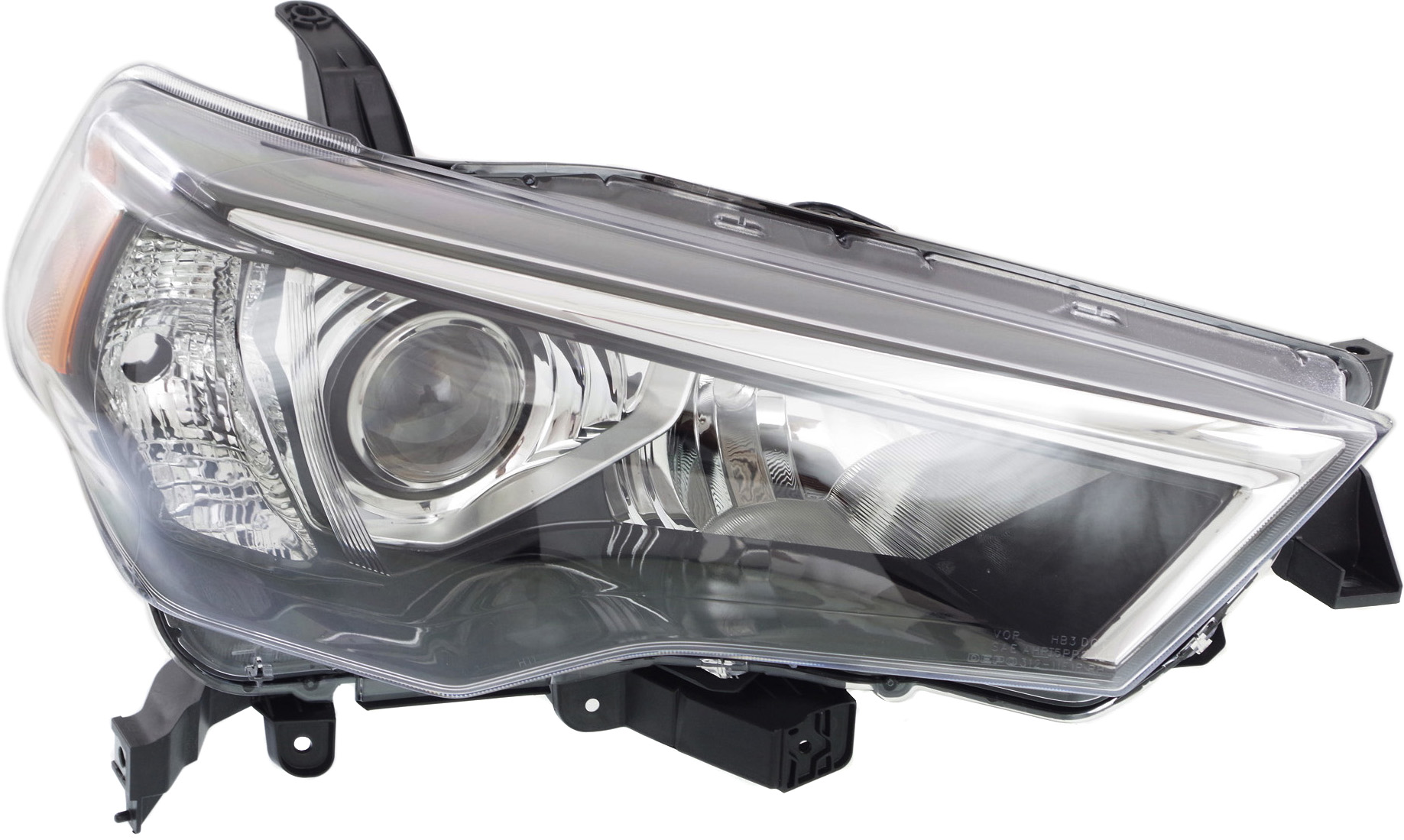 AM 4RUNNER 14-20 HEAD LAMP RH Lens and Housing Halogen Black Interior SKU REPTY100115 Partslink TO2519150 OEM 8113035541