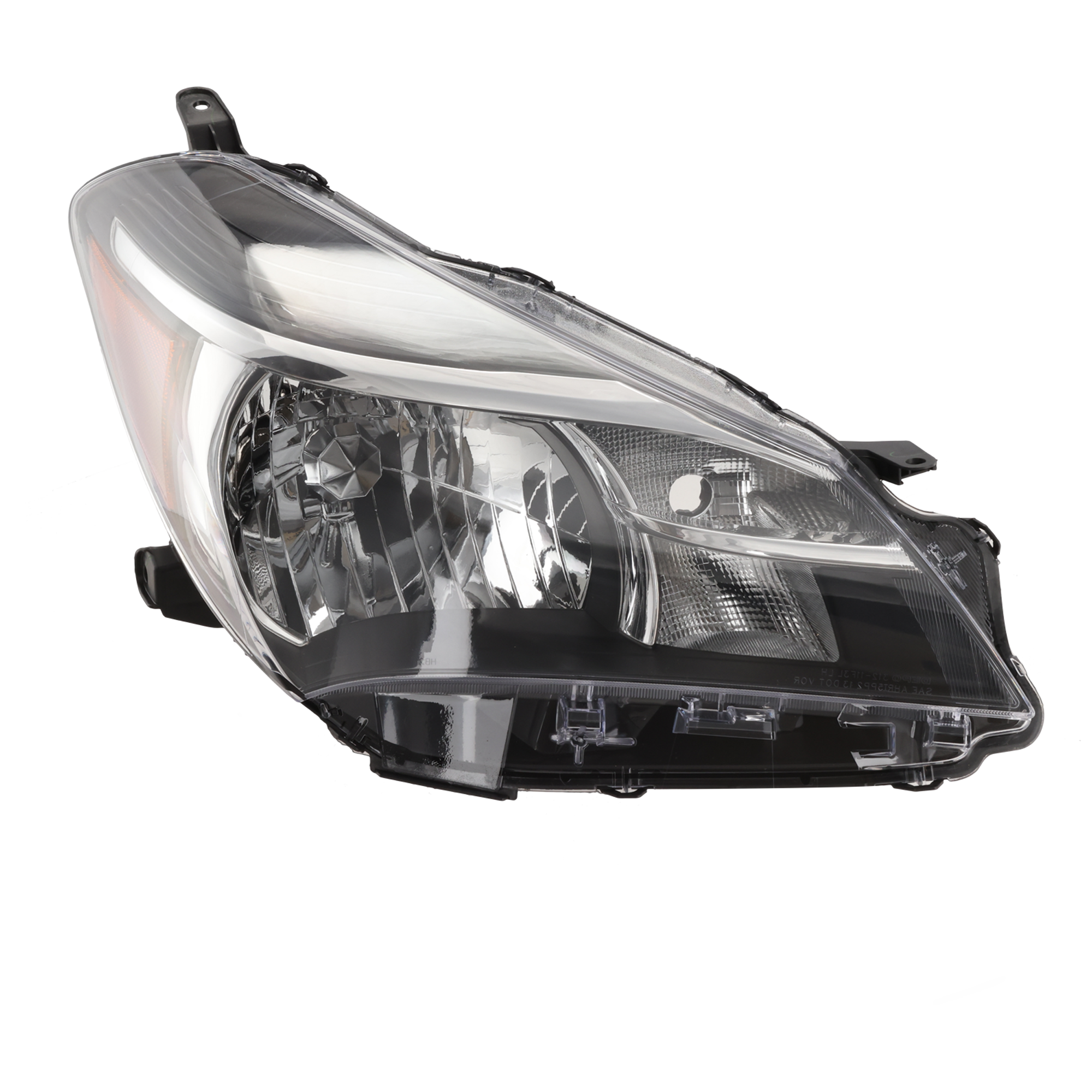 AM YARIS 15-17 HEAD LAMP RH Lens and Housing Multi Reflector Type CE L LE Models SKU REPTY100119 Partslink TO2503226 OEM 811300DA70