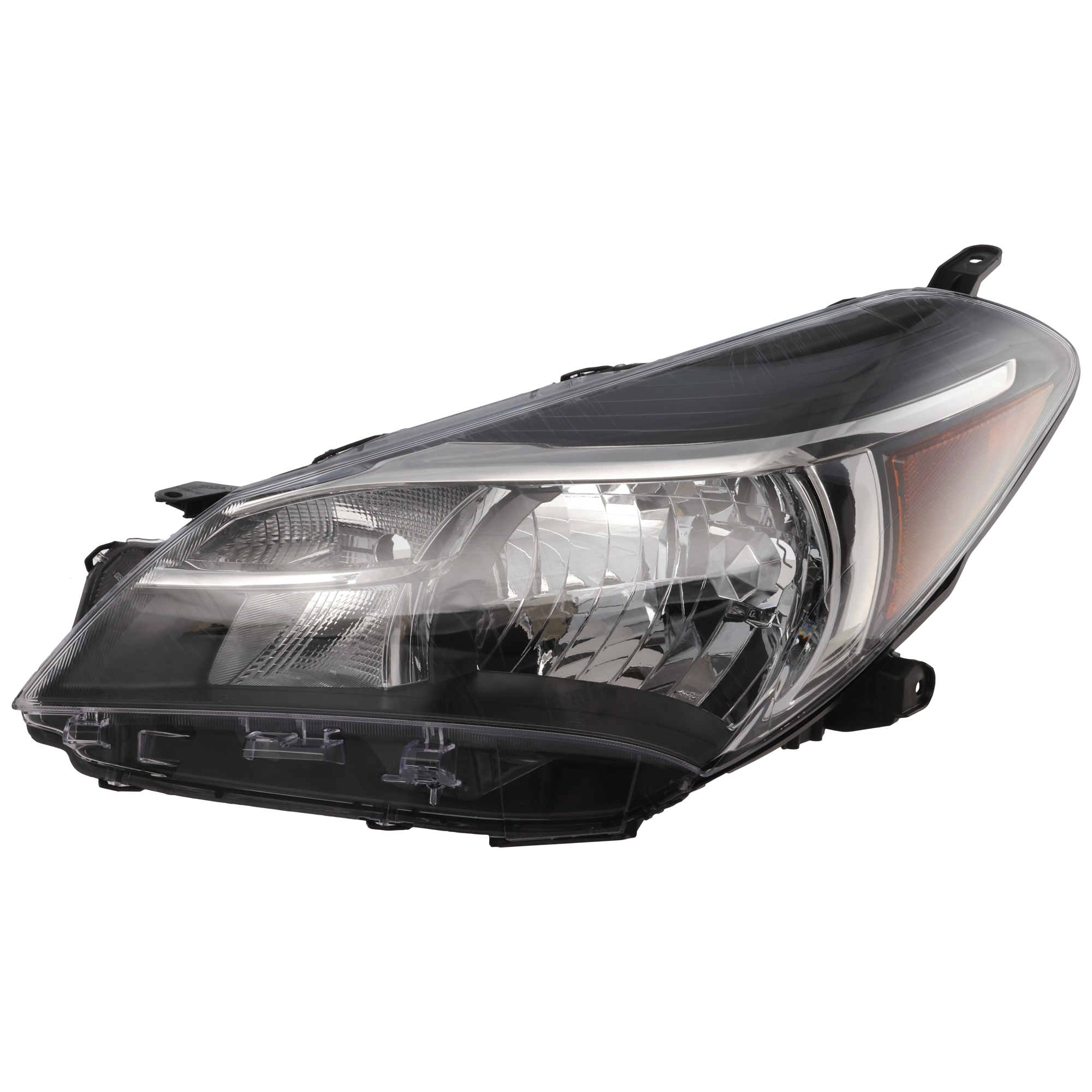 AM YARIS 15-17 HEAD LAMP LH Lens and Housing Multi Reflector Type CE L LE Models CAPA SKU REPTY100120Q Partslink TO2502226C OEM 811700DA70