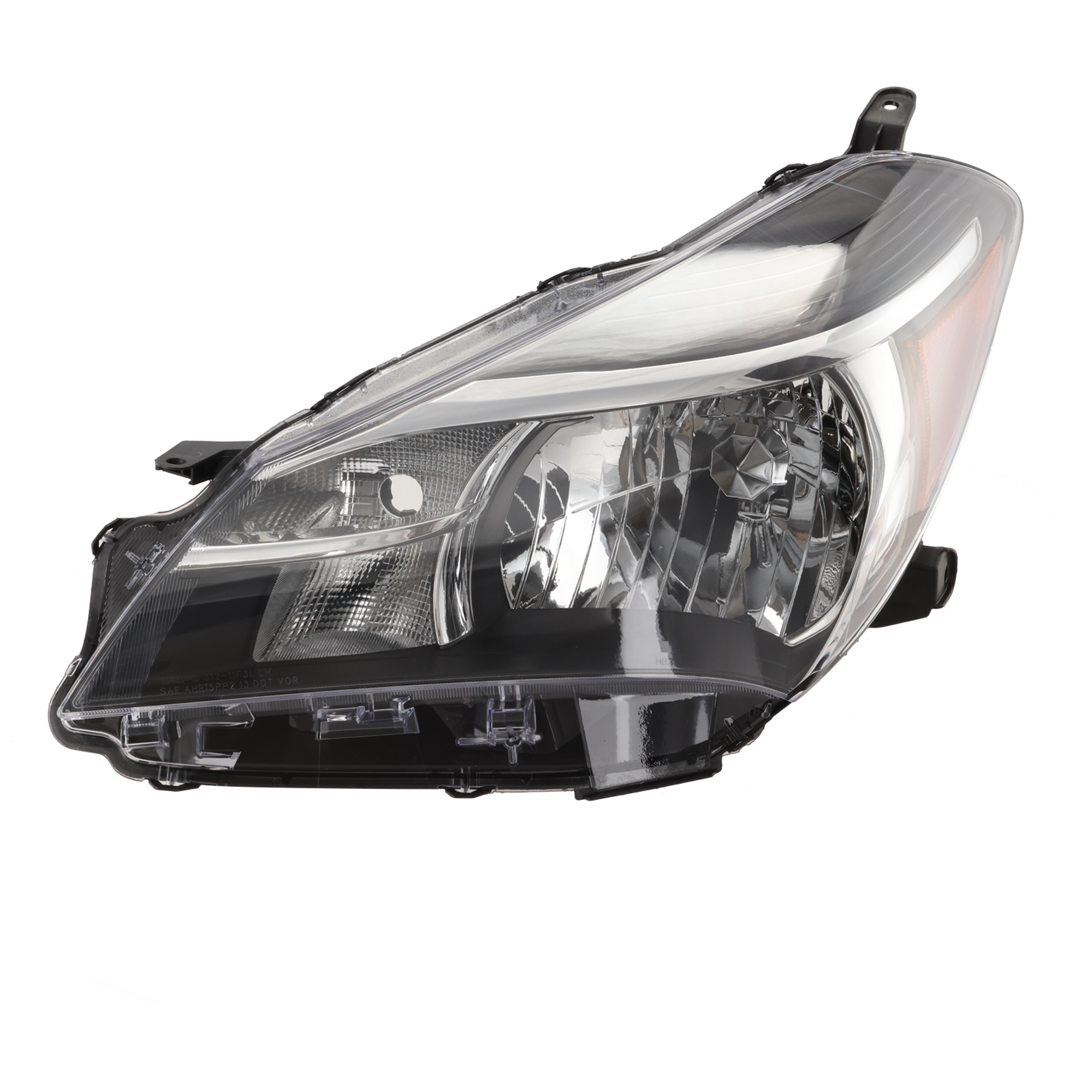 AM YARIS 15-17 HEAD LAMP LH Lens and Housing Multi Reflector Type CE L LE Models SKU REPTY100120 Partslink TO2502226 OEM 811700DA70
