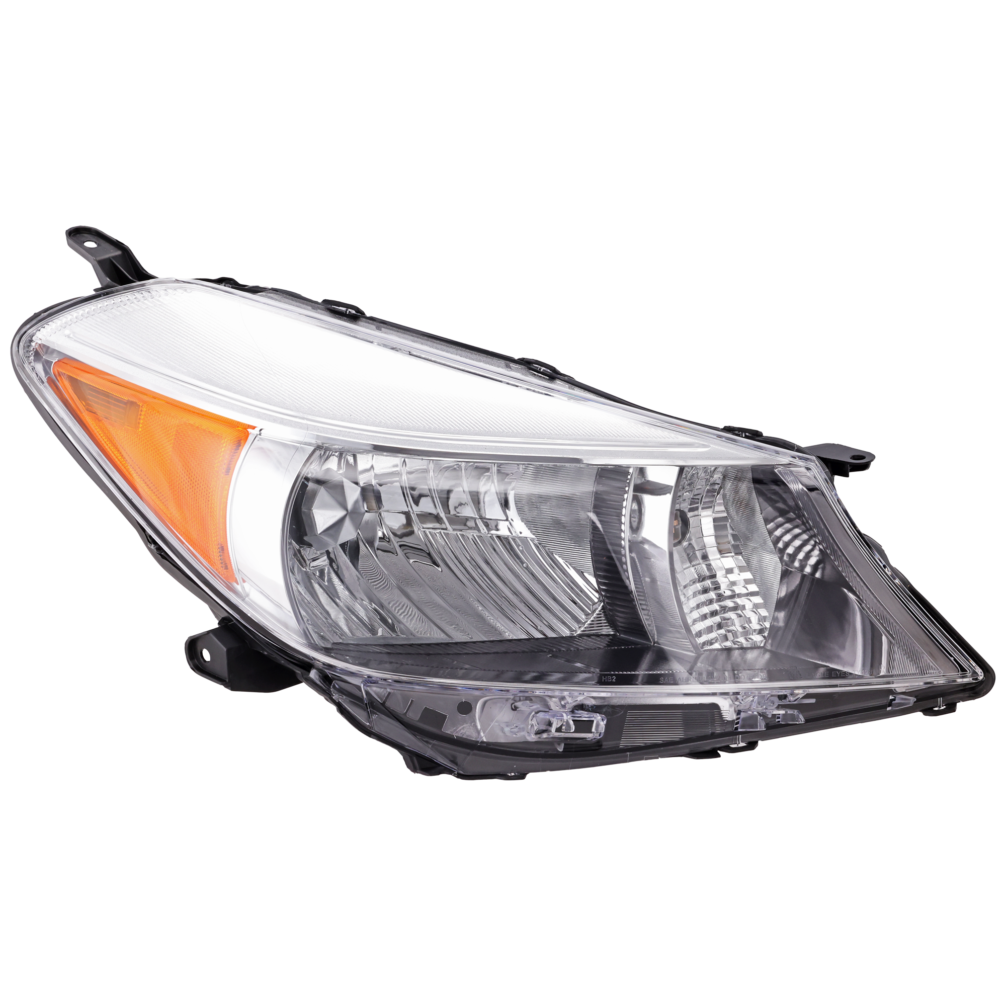 AM YARIS 12-14 HEAD LAMP RH Lens and Housing Halogen Standard Type Hatchback SKU REPTY100131 Partslink TO2519132 OEM 8113052D30