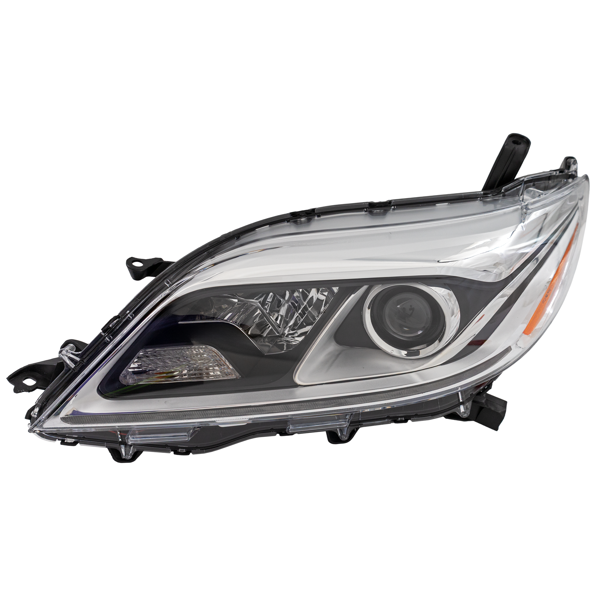 AM SIENNA 15-20 HEAD LAMP LH Assembly Halogen w LED Daytime Running Light Exc. SE Model SKU REPTY100134 Partslink TO2502230 OEM 8115008061