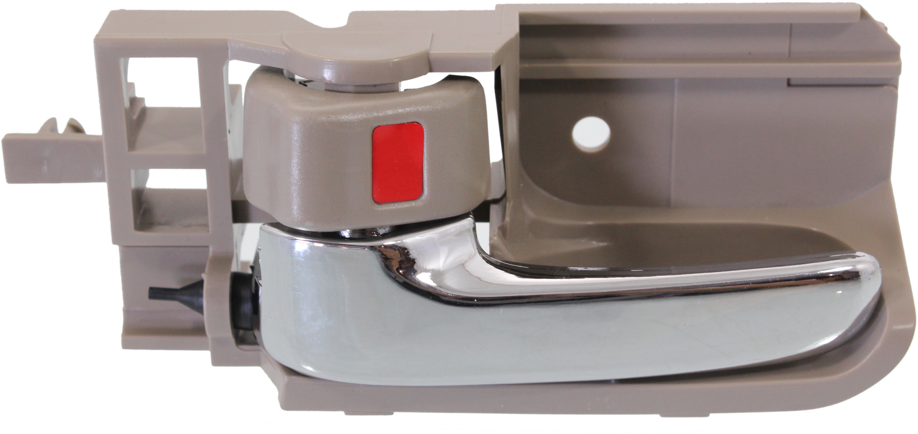 AM COROLLA MATRIX 03-08 TACOMA 05-12 FRONT INTERIOR DOOR HANDLE LH Chrome Lever+Brown Bezel =REAR SKU REPTY462144 Partslink TO1352138 OEM 6920602090E0-6920602090