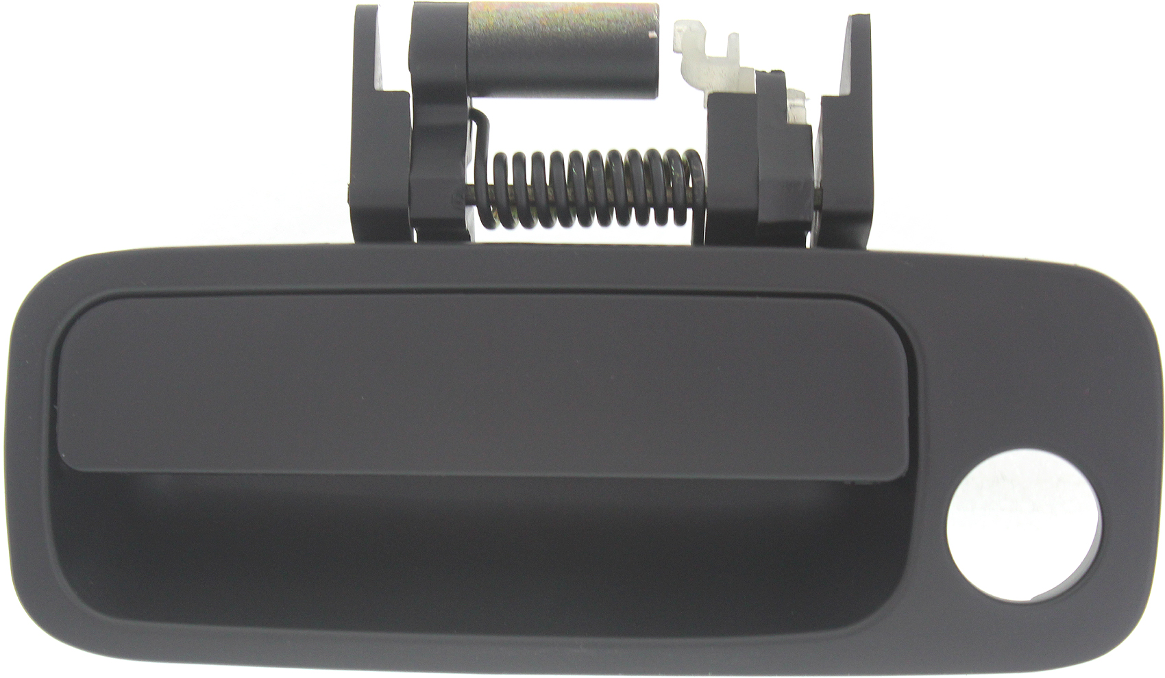 AM SOLARA 99-03 FRONT EXTERIOR DOOR HANDLE LH Primed Black w Keyhole Plastic SKU REPTY462172 Partslink TO1310149 OEM 6922006040C0
