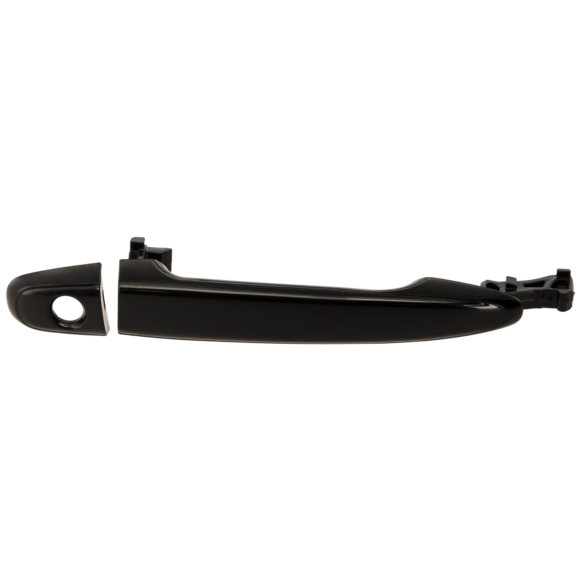 AM LAND CRUISER 03-09 HIGHLANDER 08-17 FRONT EXTERIOR DOOR HANDLE LH Smth Blk w Keyhole w o PBSS SKU REPTYA462122 OEM 69211AE020C1