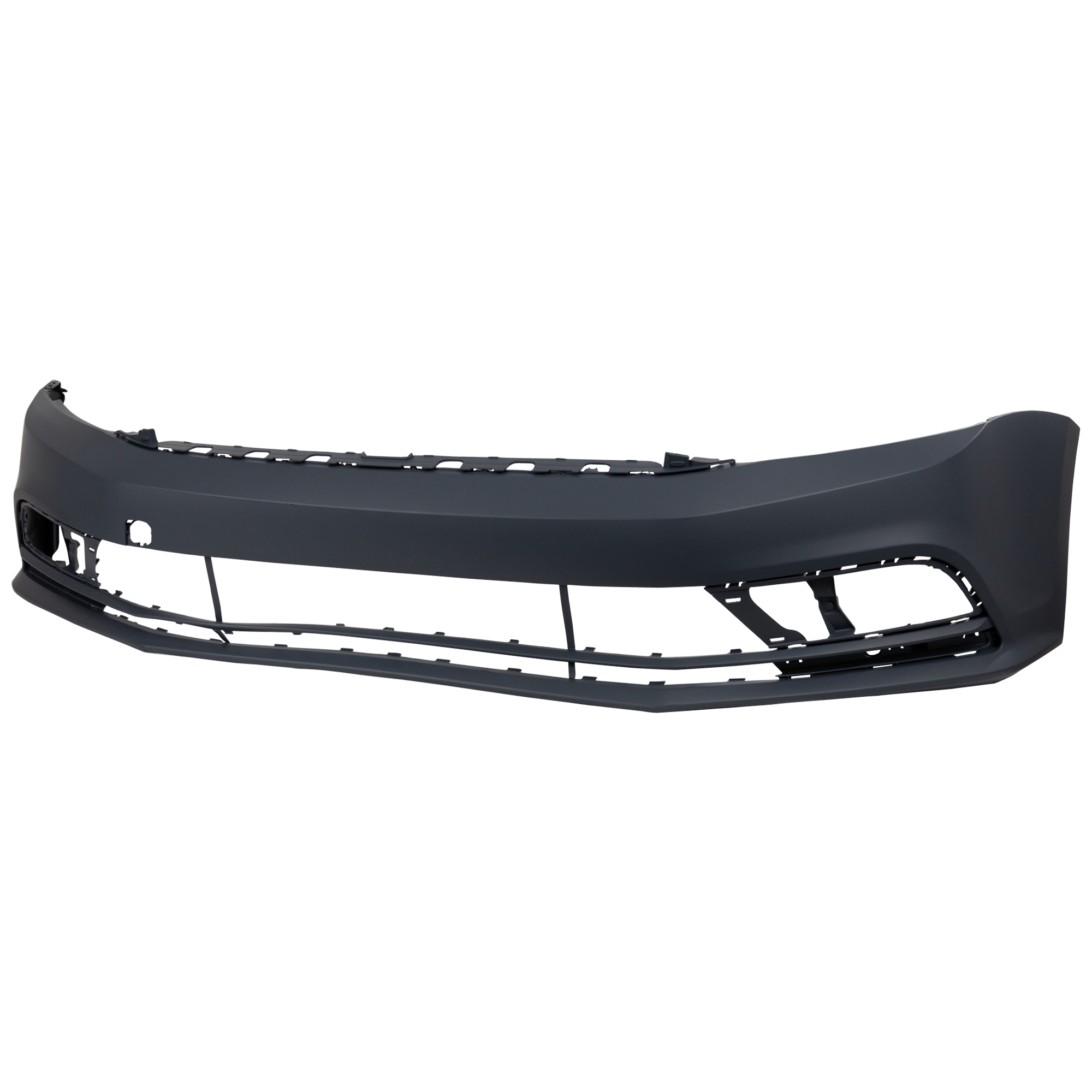 AM JETTA 15-18 FRONT BUMPER COVER Prmd w o HLW and Park Assist Snsr Holes Exc. GLI Model Sedan SKU REPV010357P Partslink VW1000220 OEM 5C6807217MGRU