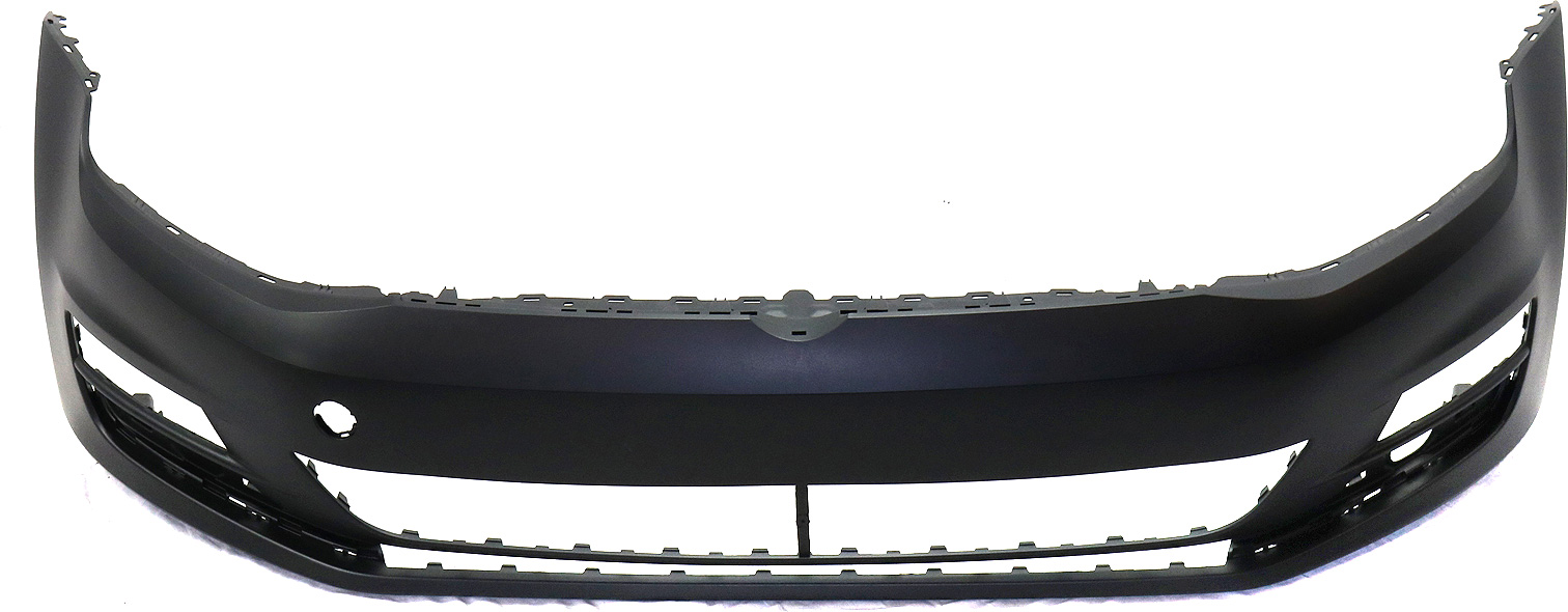 AM GOLF GOLF SPORTWAGEN 15-17 FRONT BUMPER COVER Assy Primed w o HLW and Parallel Park Assist Sensor Holes CAPA SKU REPV010363PQ Partslink VW1000208C OEM 5GM807217GRU