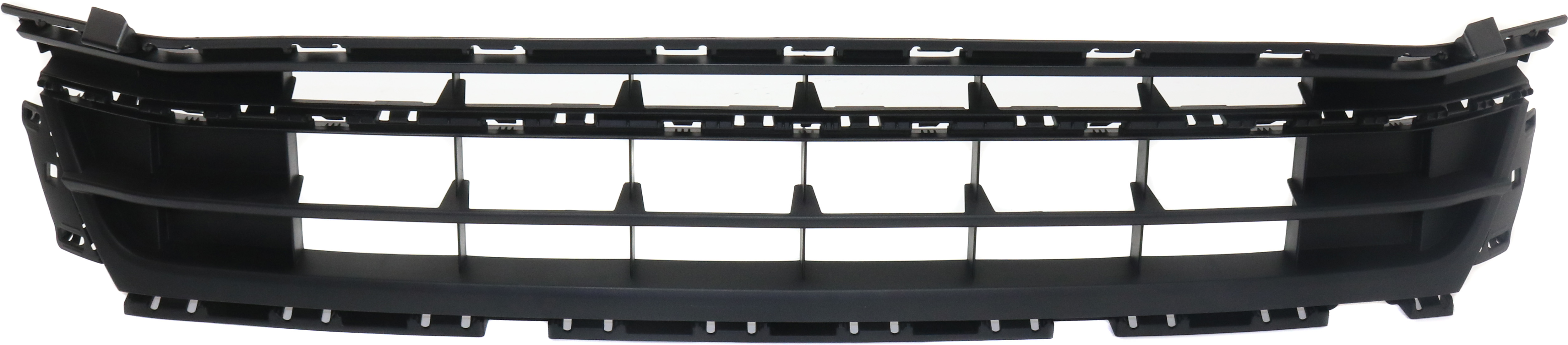 AM JETTA 15-18 FRONT BUMPER GRILLE Textured w o IPAS Holes Exc. GLI Model CAPA SKU REPV015316Q Partslink VW1036136C OEM 5C6853677Q9B9