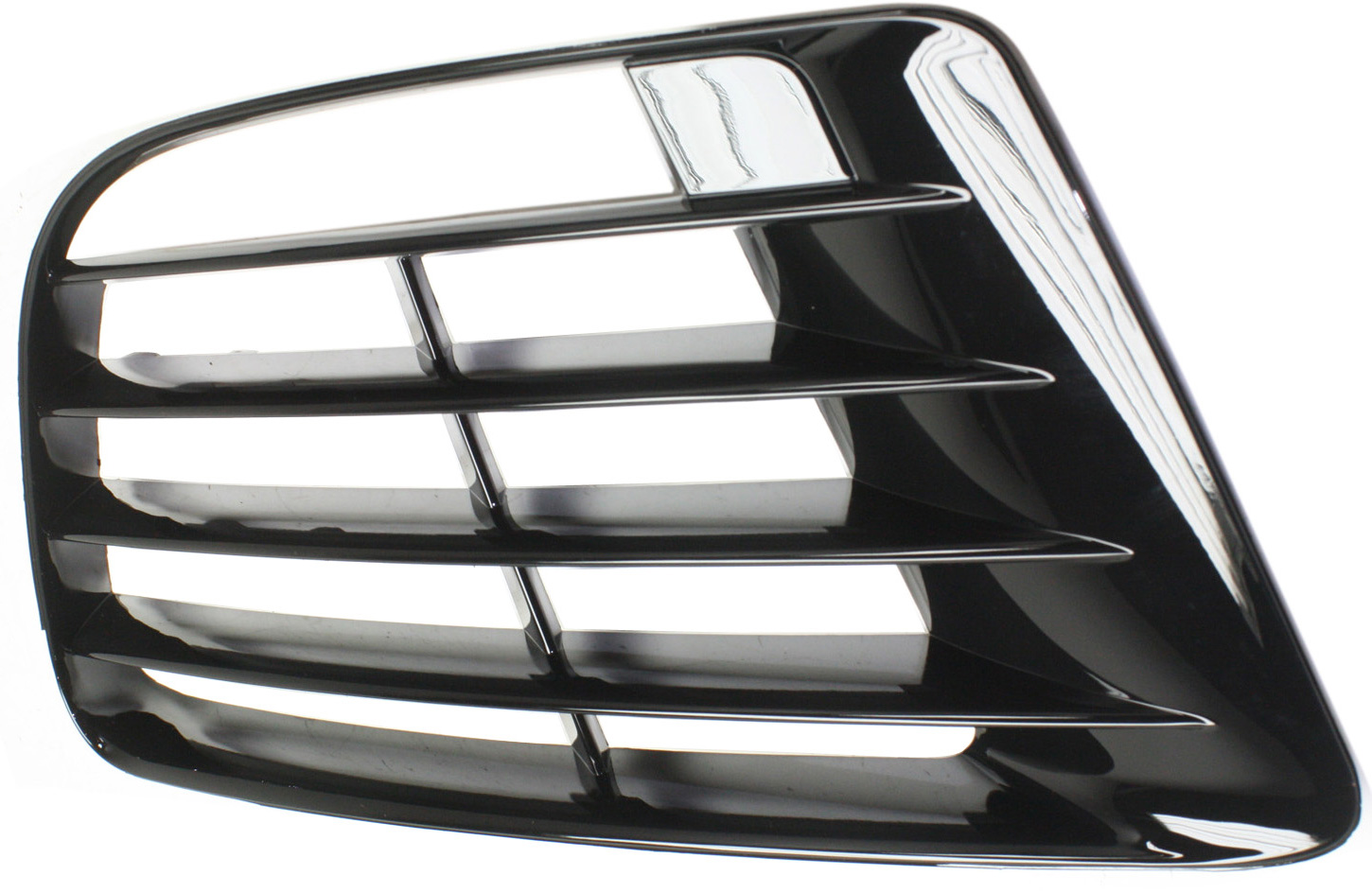 AM GOLF 12-13 FRONT BUMPER GRILLE RH Outer Black Plastic R Model Hatchback SKU REPV015519 Partslink VW1039131 OEM 5K0853666E041