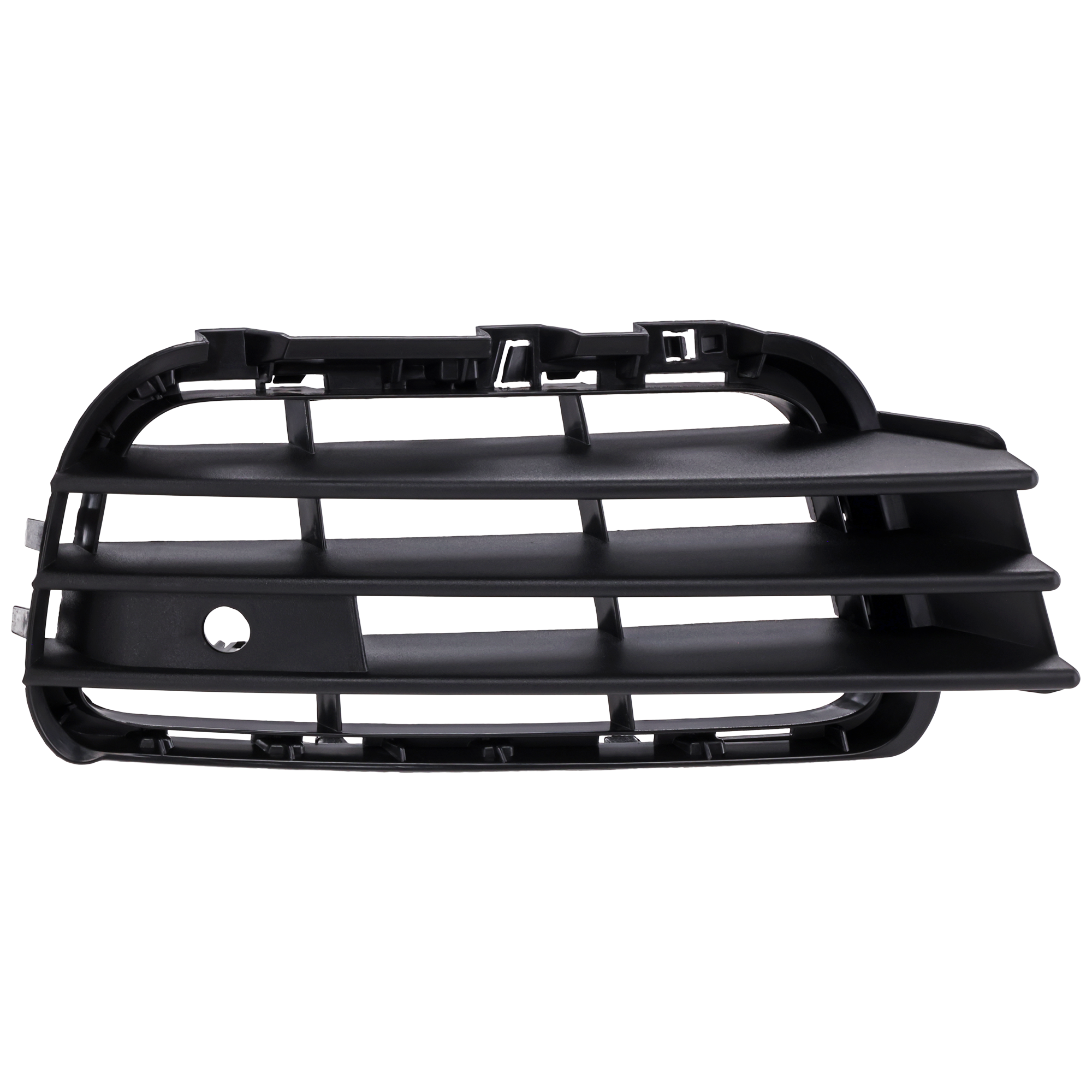 AM TOUAREG 11-14 FRONT BUMPER GRILLE RH Outer Textured Black SKU REPV018907 Partslink VW1039116 OEM 7P68546629B9