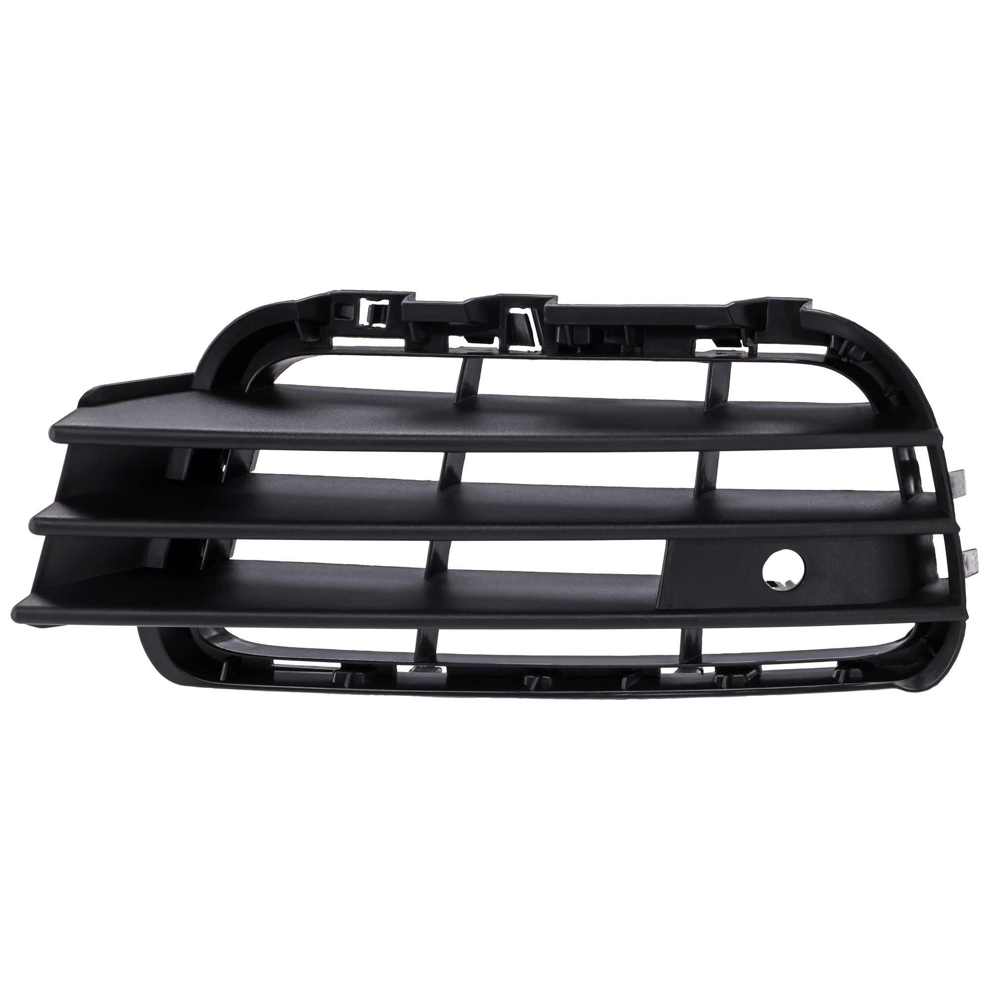 AM TOUAREG 11-14 FRONT BUMPER GRILLE LH Outer Textured Black SKU REPV018908 Partslink VW1038116 OEM 7P68546619B9