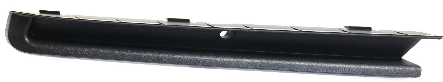 AM JETTA 15-18 FRONT BUMPER MOLDING RH End Plate Textured w FL Holes Exc. Wolfsburg Edition Model 18-18 SKU REPV018913 Partslink VW1039137 OEM 5C6807234A9B9