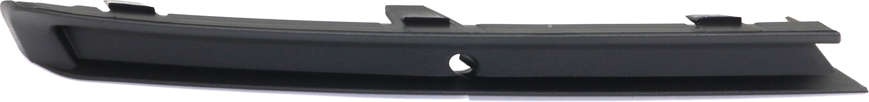 AM JETTA 15-18 FRONT BUMPER MOLDING LH End Plate Textured w FL Holes Exc. Wolfsburg Edition Model 18-18 SKU REPV018914 Partslink VW1038137 OEM 5C6807233A9B9