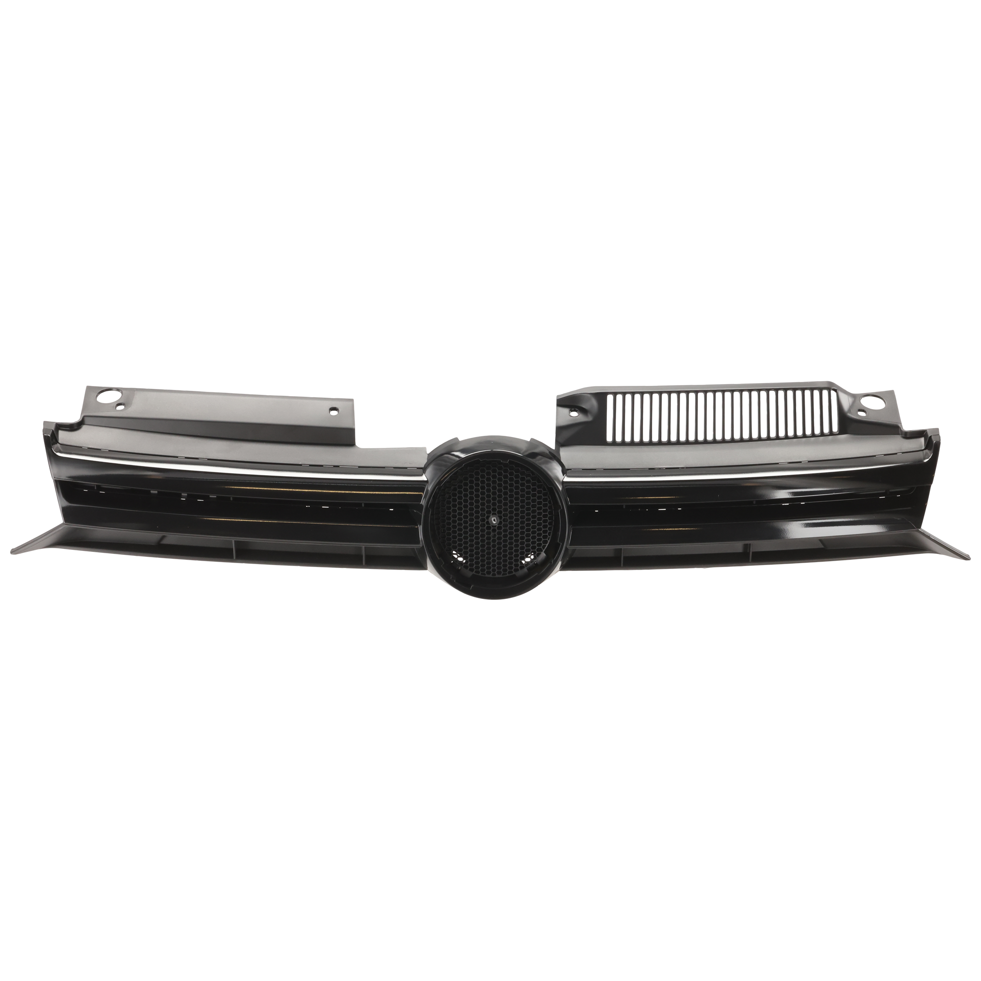 AM GOLF 10-14 GRILLE Textured Black Shell and Insert w Painted Black Insert Molding 6 Speed Transmission Hatchback SKU REPV070115 Partslink VW1200150 OEM 5K0853651ALQWA