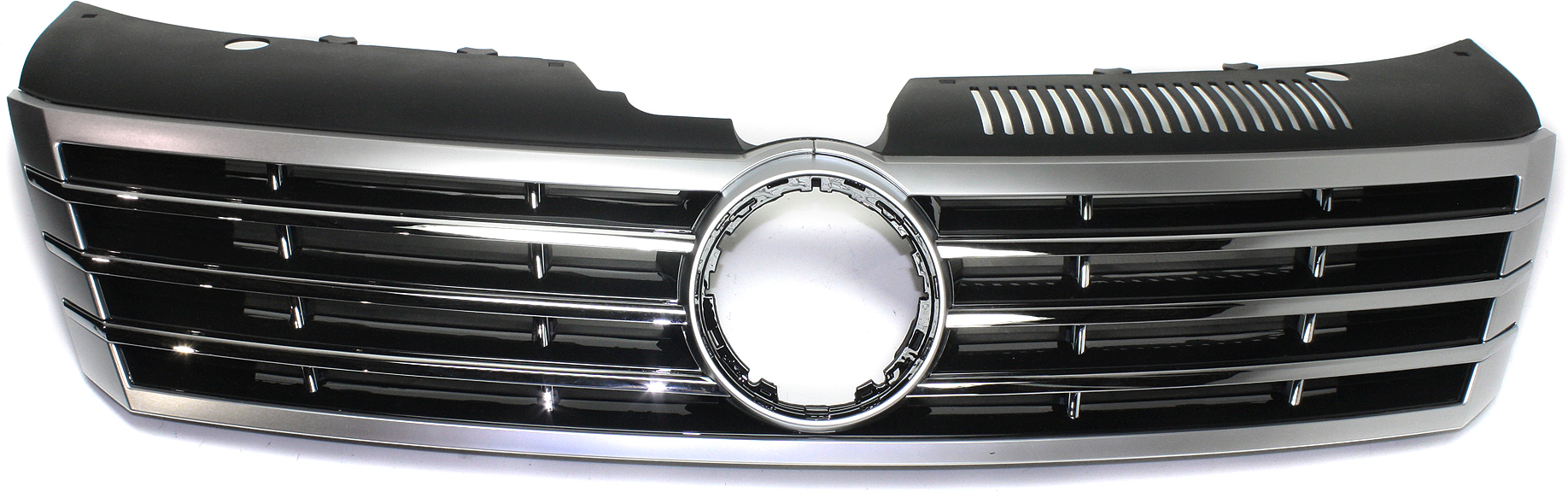 AM PASSAT CC 13-17 GRILLE Painted Black Shell and Insert Plastic SKU REPV070124 Partslink VW1200161 OEM 3C8853651AARYP