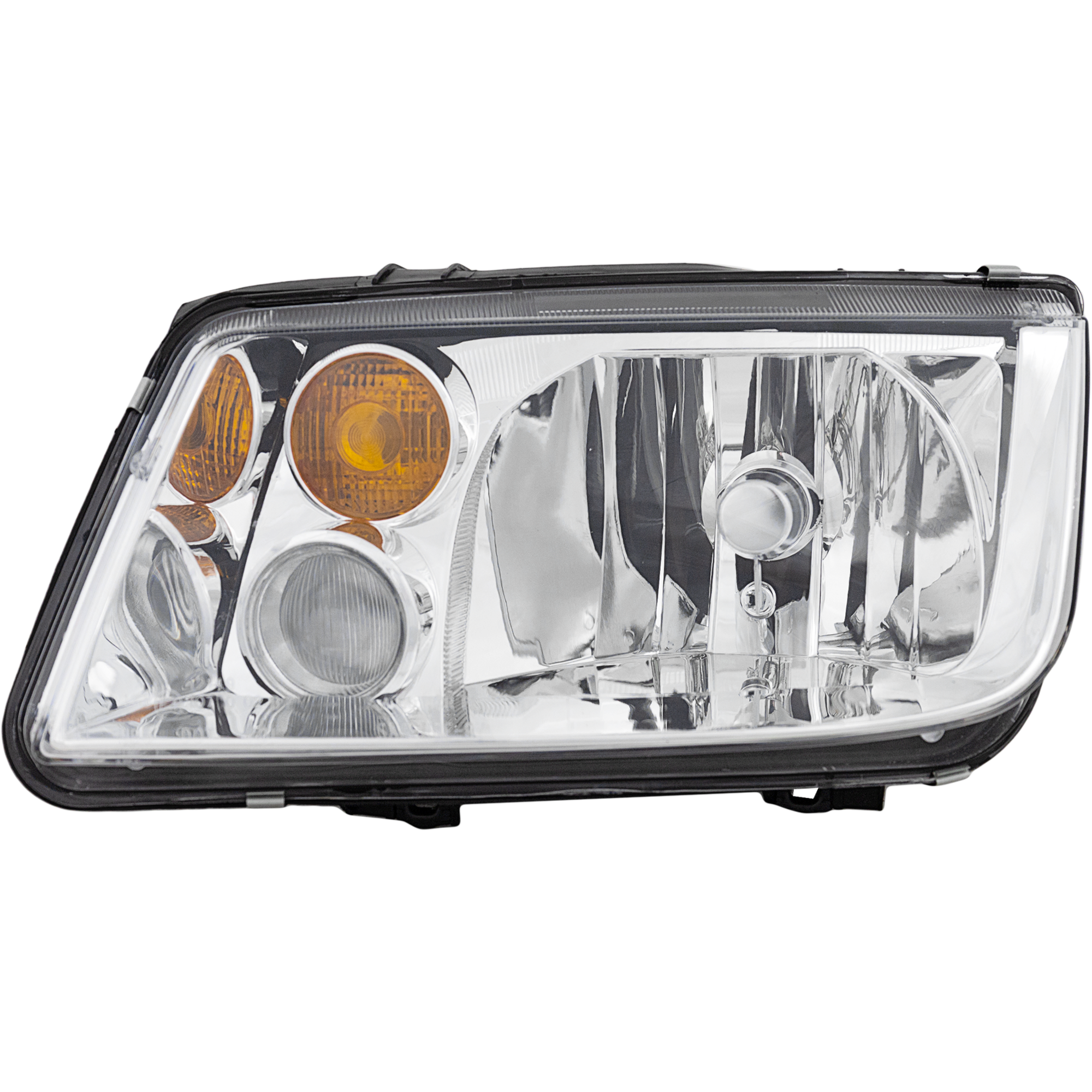 AM JETTA 02-05 HEAD LAMP LH Lens and Housing w Fog Light Holes From VIN 2108642 Exc. GLI Model CAPA SKU REPV100104Q Partslink VW2502124C OEM 1J5941017BH