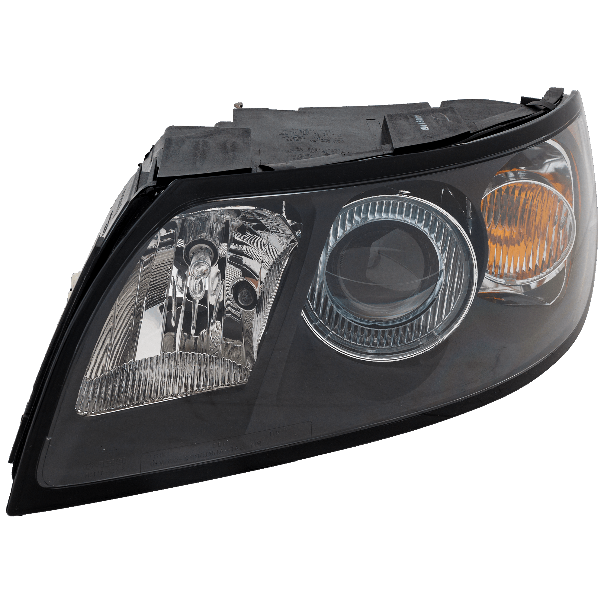 AM S40 V50-04-07 HEAD LAMP LH Assembly Halogen New Body Style SKU REPV100188 Partslink VO2502117 OEM 313352155