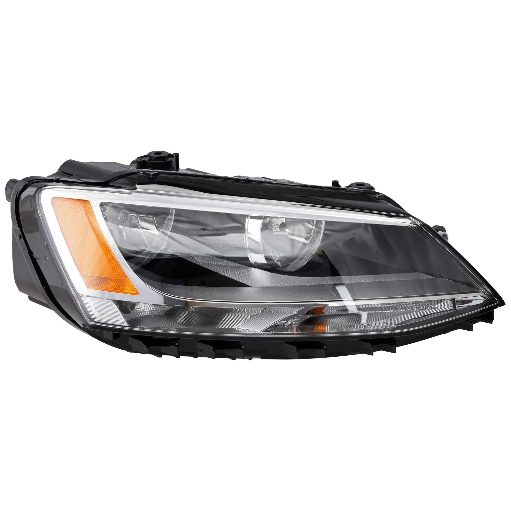 AM JETTA 11-16 HEAD LAMP RH Assembly Halogen Sedan CAPA SKU REPV100193Q Partslink VW2503146C OEM 5C7941006