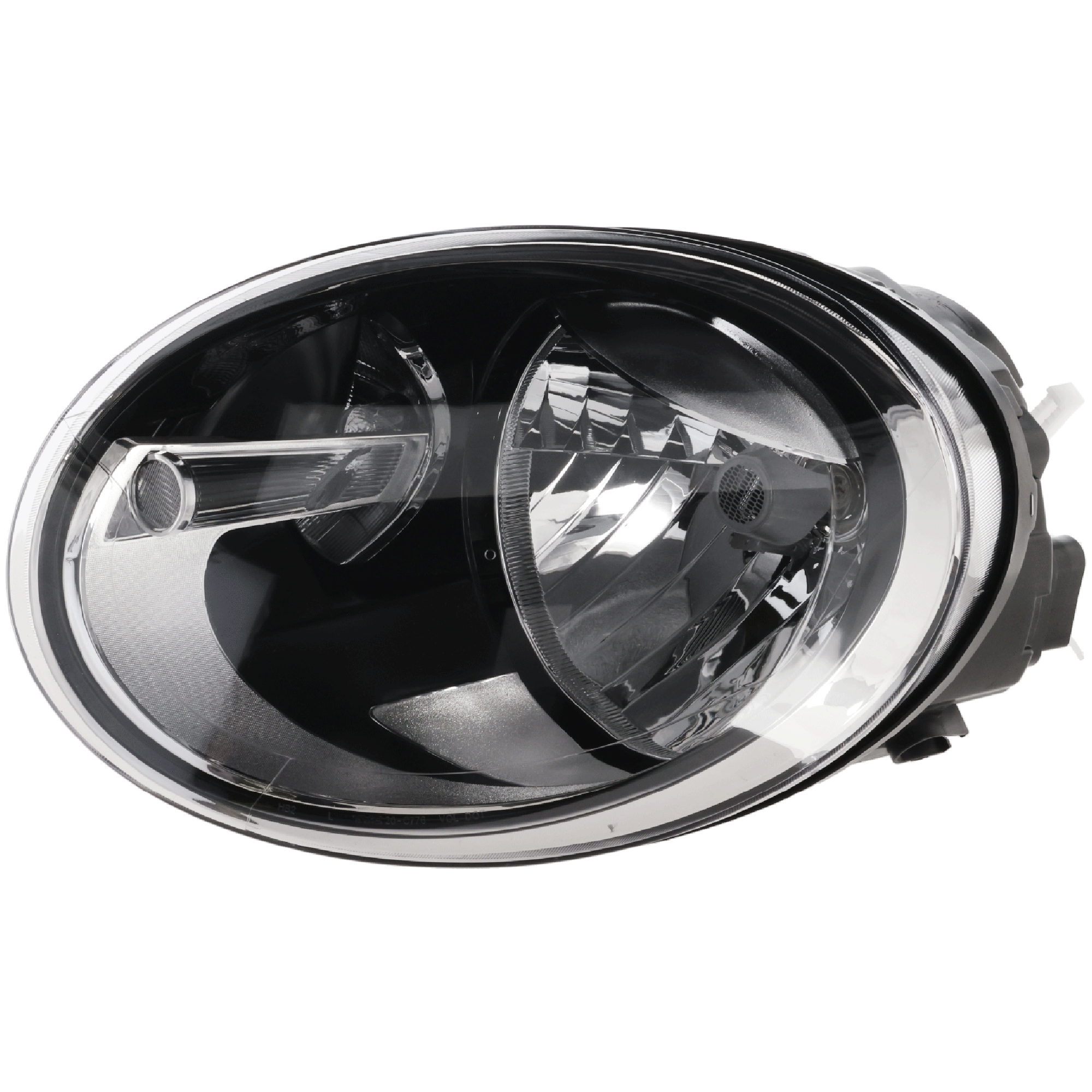 AM BEETLE 12-19 HEAD LAMP LH Assembly Halogen CAPA SKU REPV100198Q Partslink VW2502147C OEM 5C1941005