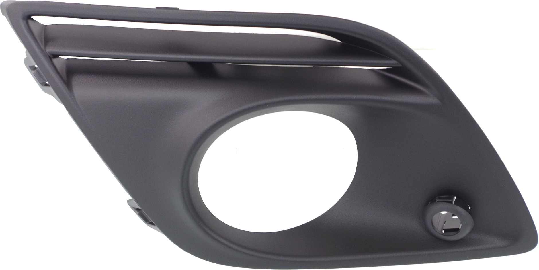 AM XC60-10-10 FRONT FOG LAMP MOLDING RH Textured Black Opening Cover w Fog Light w Parking Aid Type 1 SKU REPV108013 Partslink VO1039106 OEM 312940521