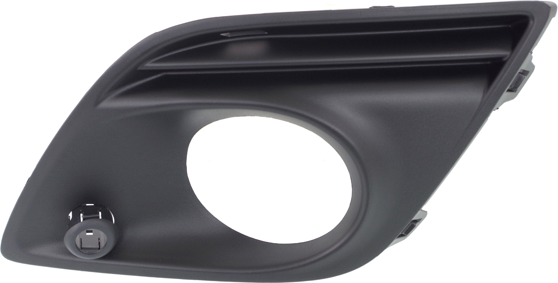 AM XC60-10-10 FRONT FOG LAMP MOLDING LH Textured Black Opening Cover w Fog Light w Parking Aid Type 1 SKU REPV108014 Partslink VO1038106 OEM 312940513