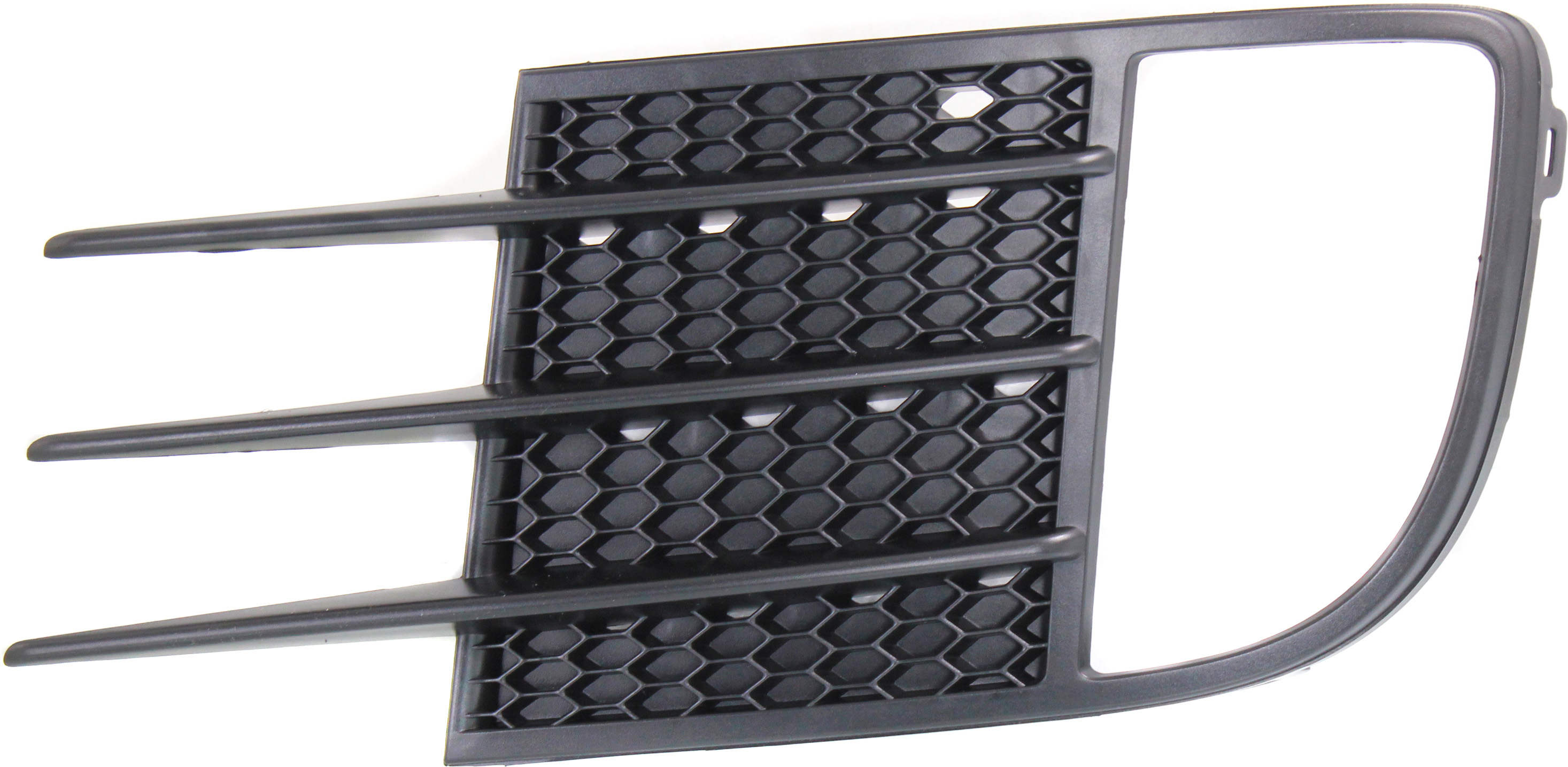 AM GTI 10-14 FRONT FOG LAMP MOLDING LH Textured Black Opening SKU REPV108204 Partslink VW1038125 OEM 5K0853665C9B9