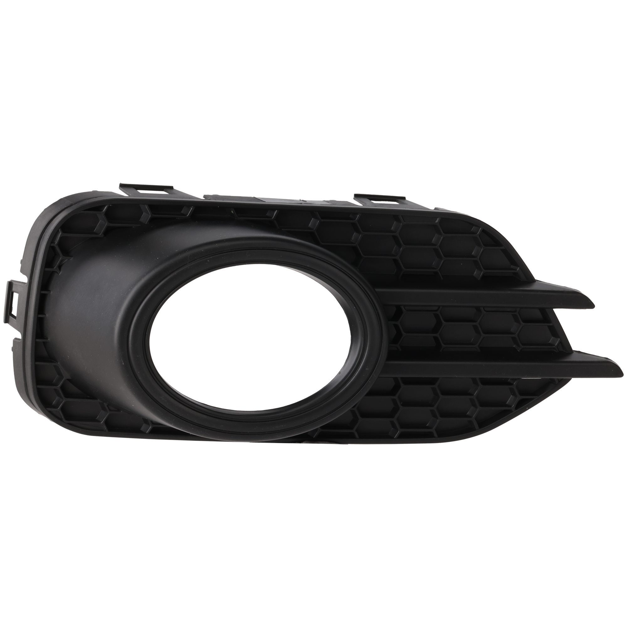 AM TIGUAN 12-17 TIGUAN LIMITED 17-18 FRONT FOG LAMP MOLDING RH Textured Black Chrome Ring type not included SKU REPV108205 Partslink VW1039123 OEM 5N0853666G9B9