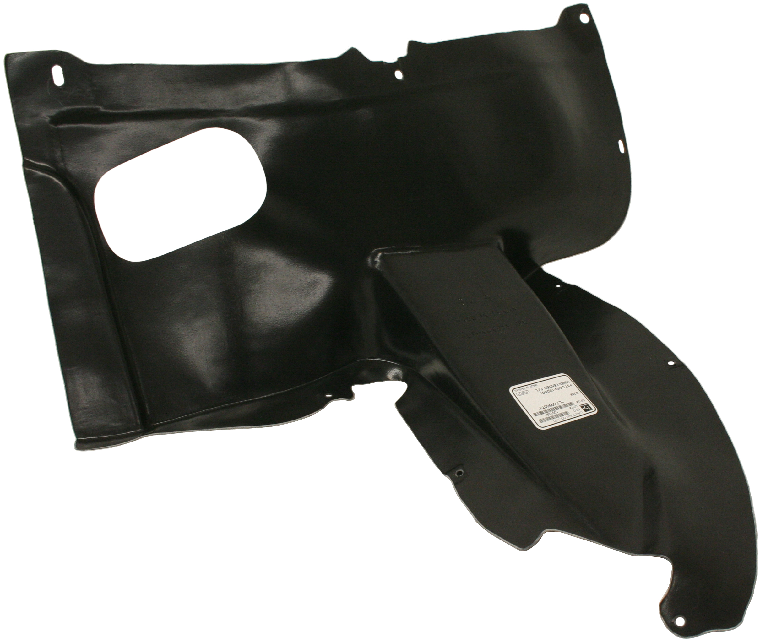 AM PASSAT CC 09-12 FRONT FENDER LINER LH Front Section Plastic Vacuum Form SKU REPV220104 Partslink VW1248111 OEM 3C8805911B9B9