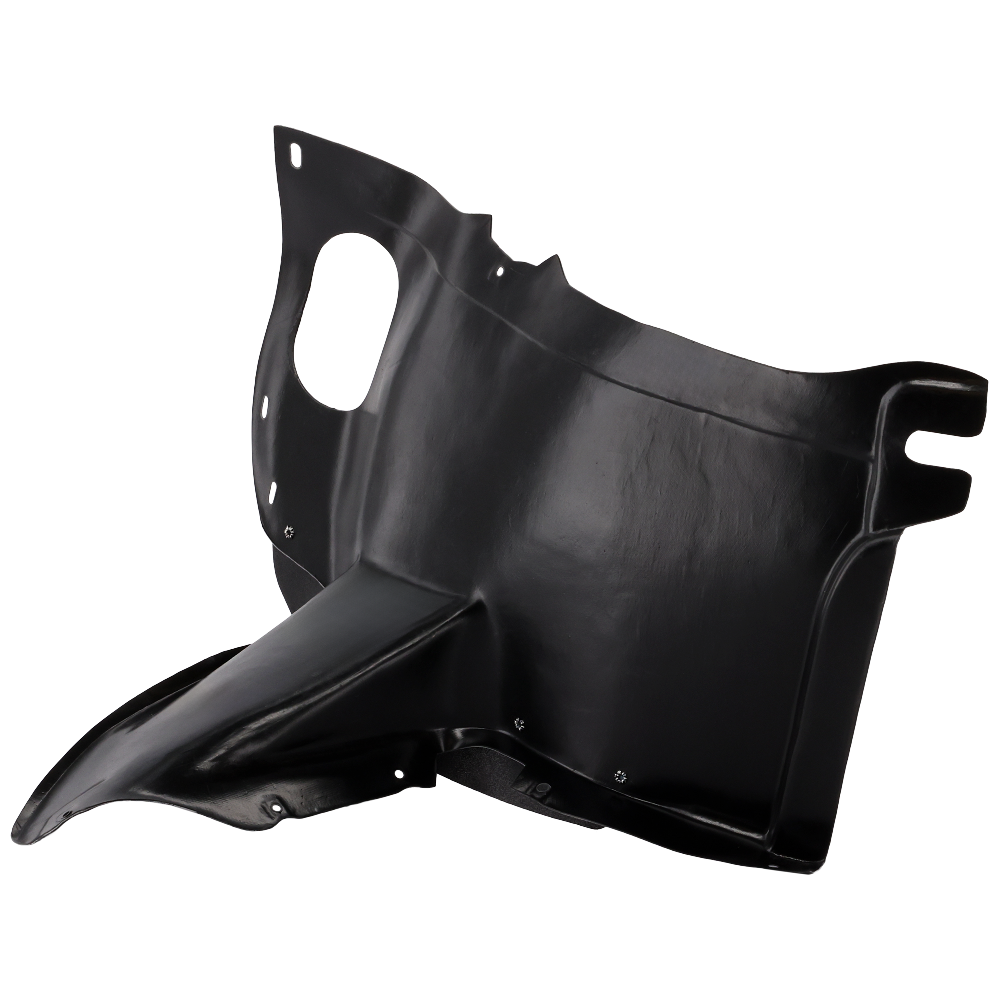 AM GOLF GTI 10-14 FRONT FENDER LINER RH Plastic Vacuum Form Front Section w Hole Hatchback SKU REPV222143 Partslink VW1249118 OEM 5K0805912E
