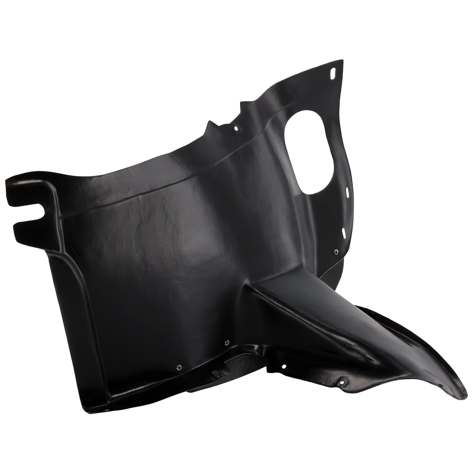 AM GOLF GTI 10-14 FRONT FENDER LINER LH Plastic Vacuum Form Front Section w Hole Hatchback SKU REPV222144 Partslink VW1248118 OEM 5K0805911G