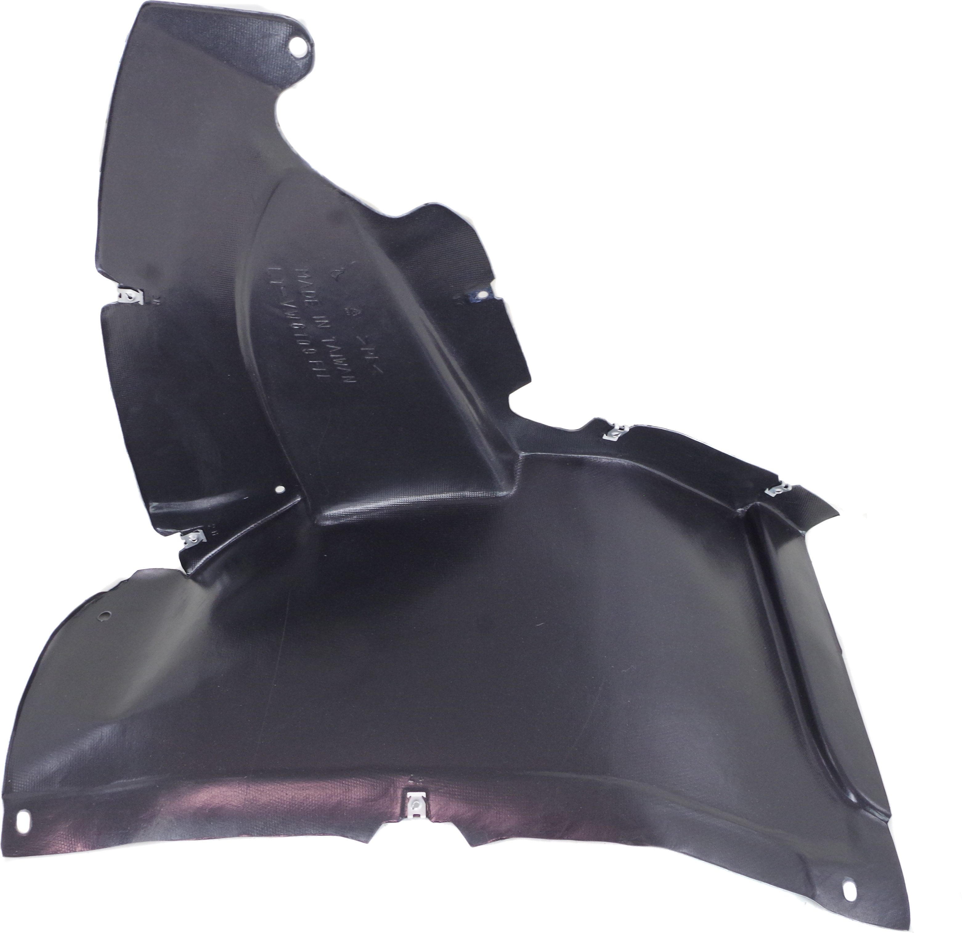 AM PASSAT CC 13-17 FRONT FENDER LINER LH Front Section Plastic Vacuum Form SKU REPV222150 Partslink VW1248127 OEM 3C8805911D