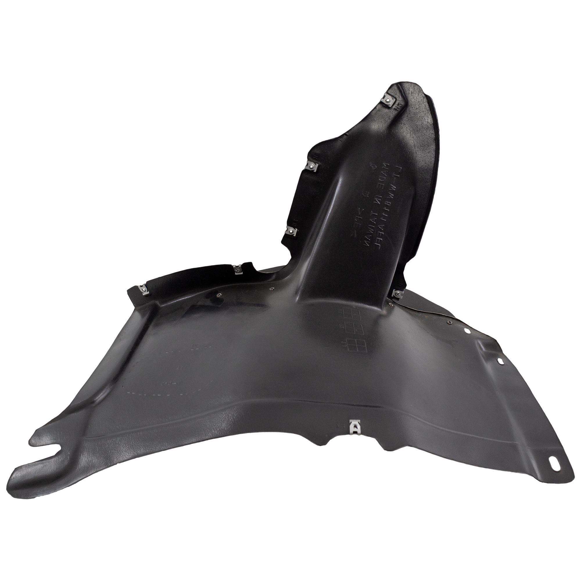 AM GOLF JETTA 10-14 FRONT FENDER LINER RH Plastic Vacuum Form 5-6 Speed Tansmission Wagon SKU REPV222155 Partslink VW1249133 OEM 1K9805912