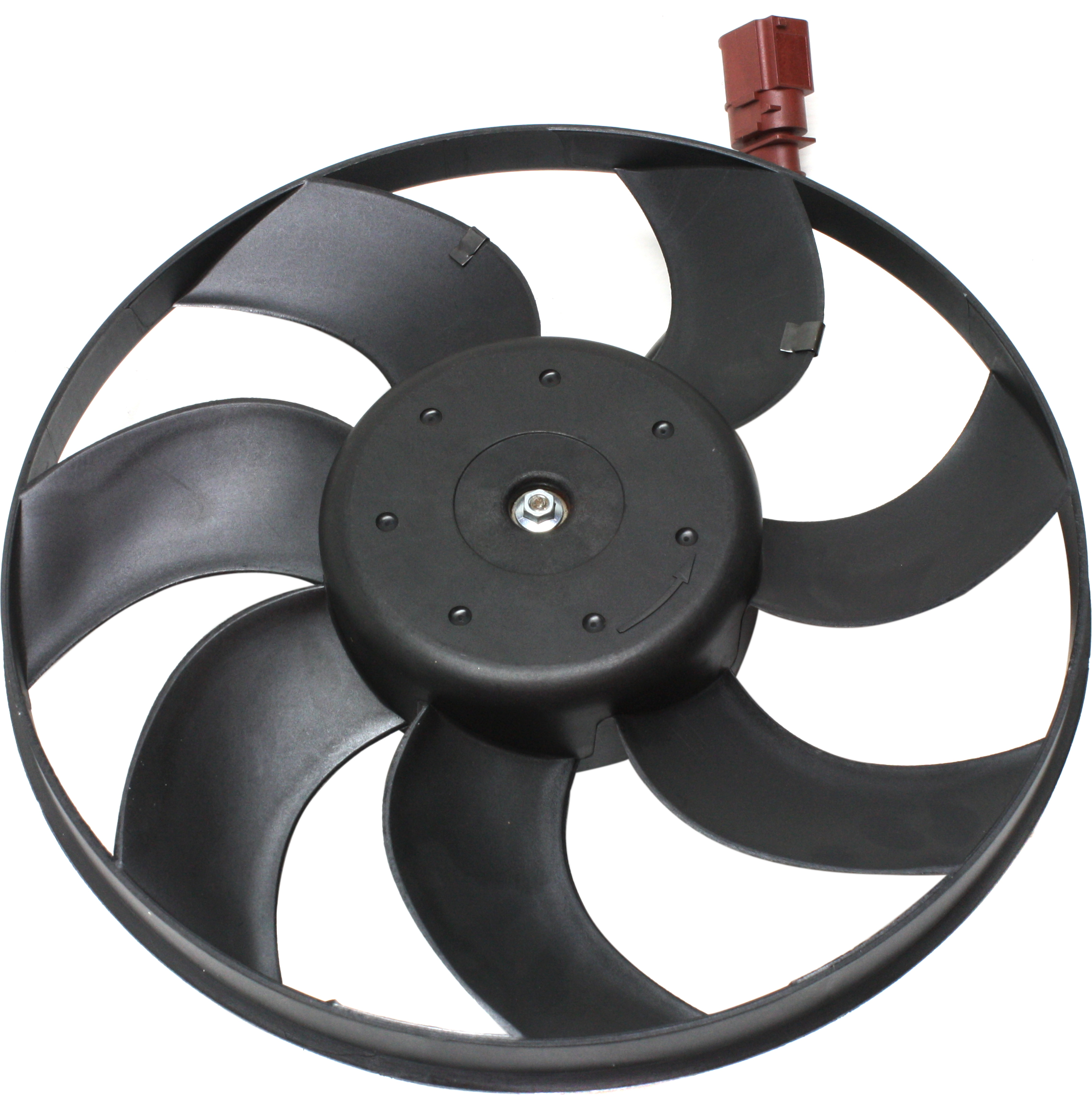 AM JETTA 05-06-09-09 AUXILIARY FAN BLADE MOTOR ASSY. RH 150W 295mm Dia. 2 Pin SKU REPV318402 OEM 1K0949455ET