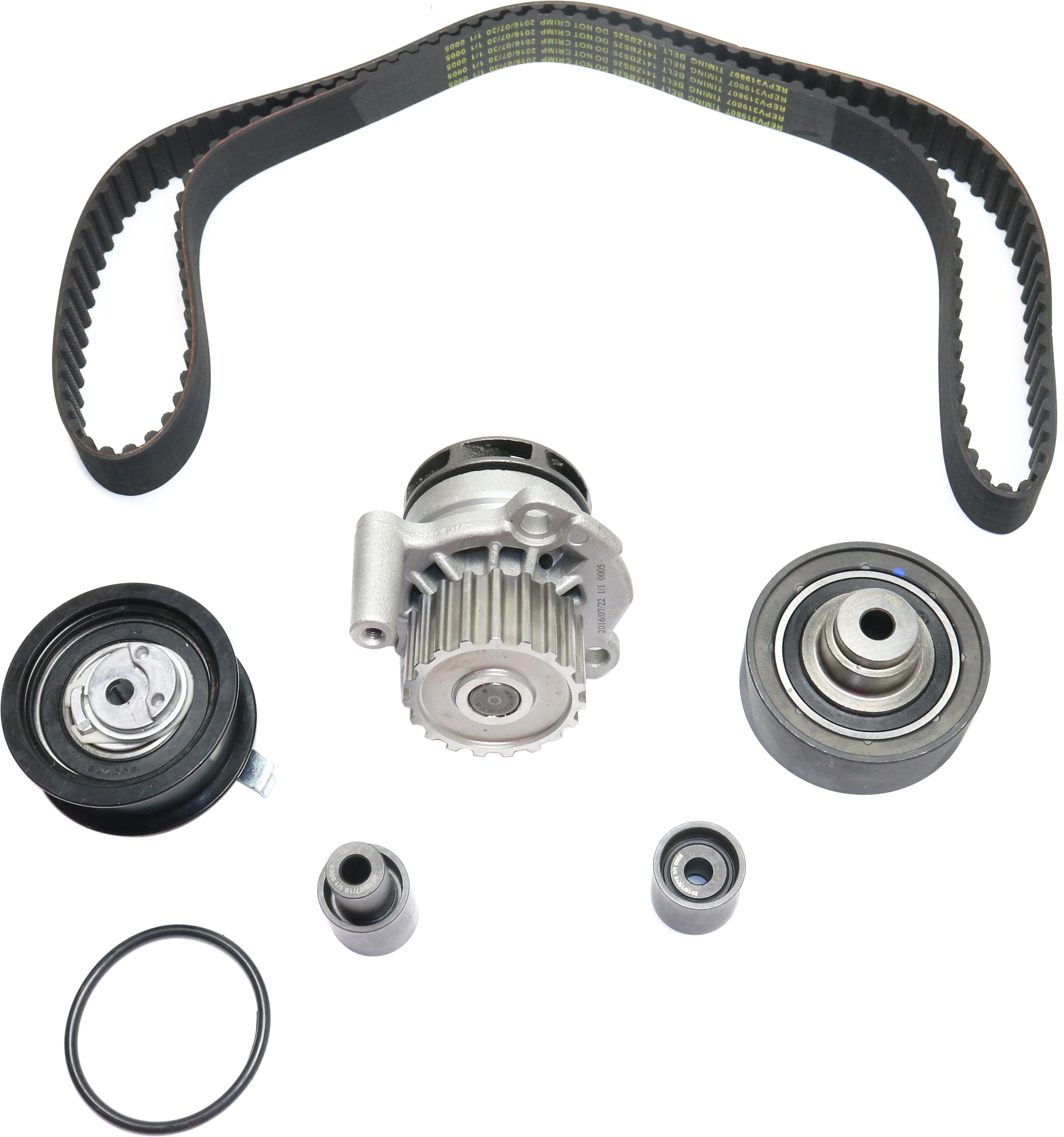 AM BEETLE 98-05 GOLF 99-04 TIMING BELT KIT w Water Pump 4 Cyl 1.9L eng. SKU REPV319807 OEM 24443KM BWPK41114AM GTKWP321 P