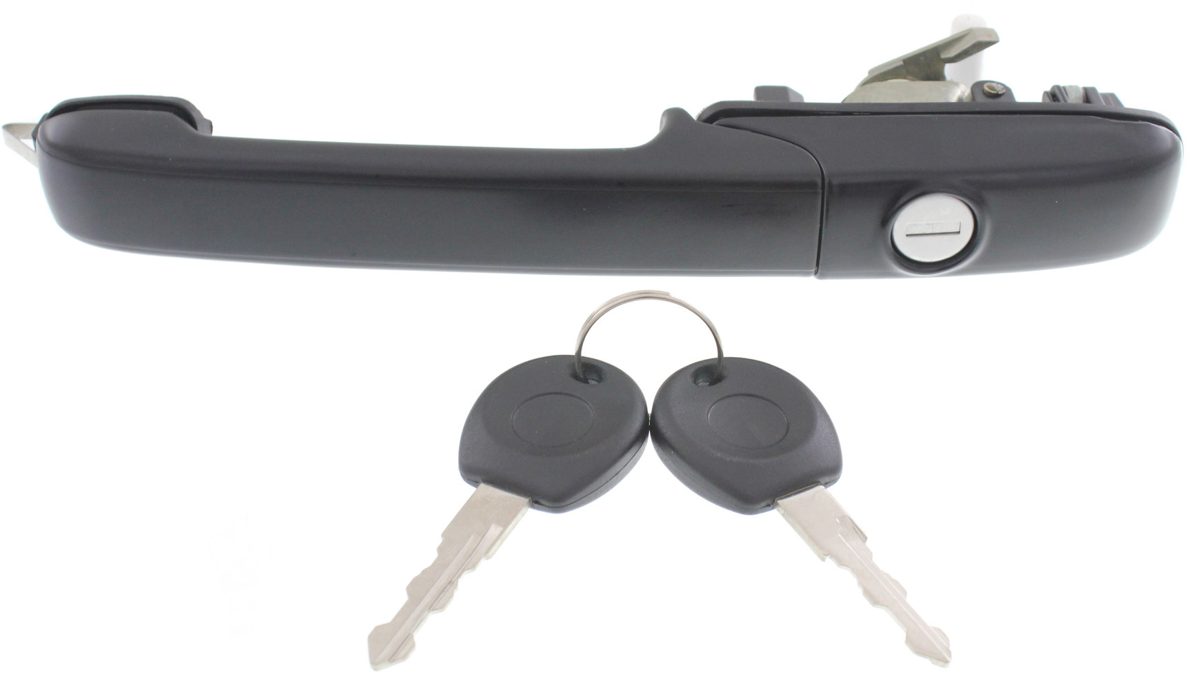AM PASSAT 94-97 FRONT EXTERIOR DOOR HANDLE RH Textured Black Plastic+Metal w o Power Lock SKU REPV462117 OEM 3A0837206D
