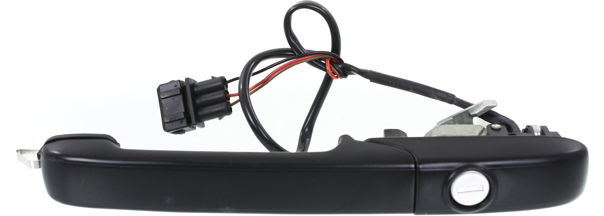 AM PASSAT 94-97 FRONT EXTERIOR DOOR HANDLE RH Textured Black Plastic+Metal w Power Lock 4th Gen. SKU REPV462143 OEM 3A0837208C