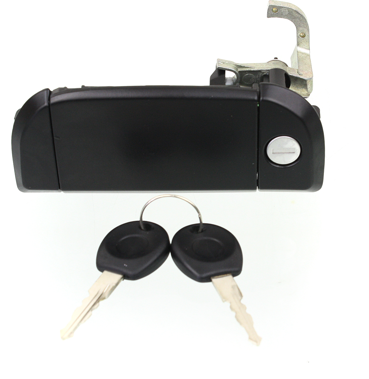 AM EUROVAN 92-03 FRONT EXTERIOR DOOR HANDLE LH Zinc Smooth Metal w Key Set SKU REPV462162 OEM 701837205